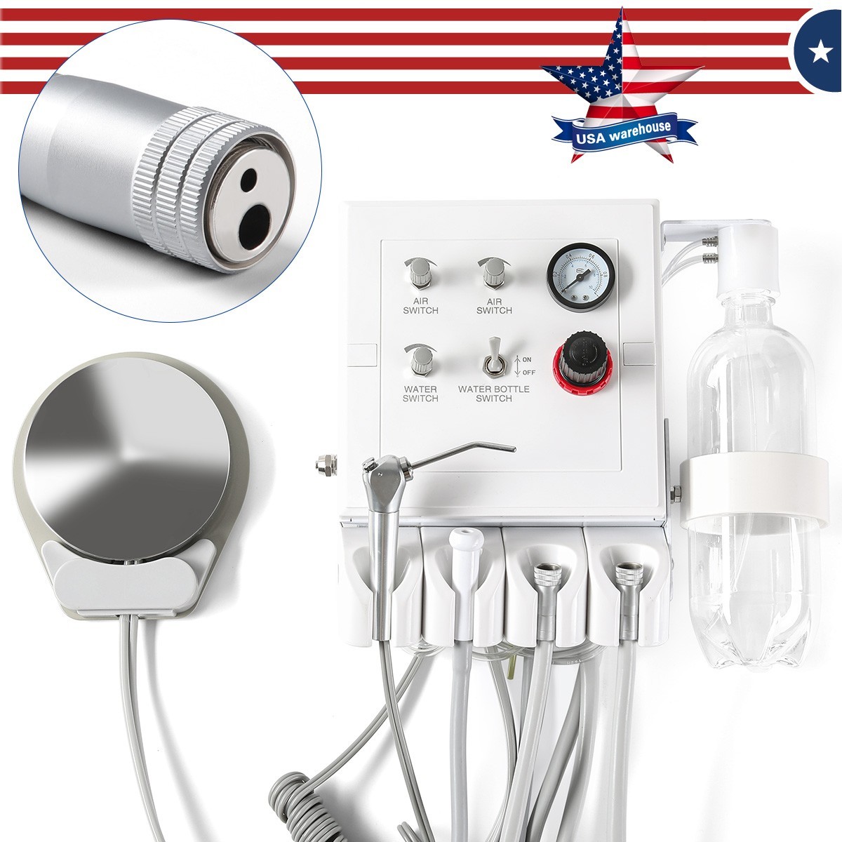 US Dental Silent Oil-Free Dental Air Compressor Medical Pump/Dental Turbine Unit