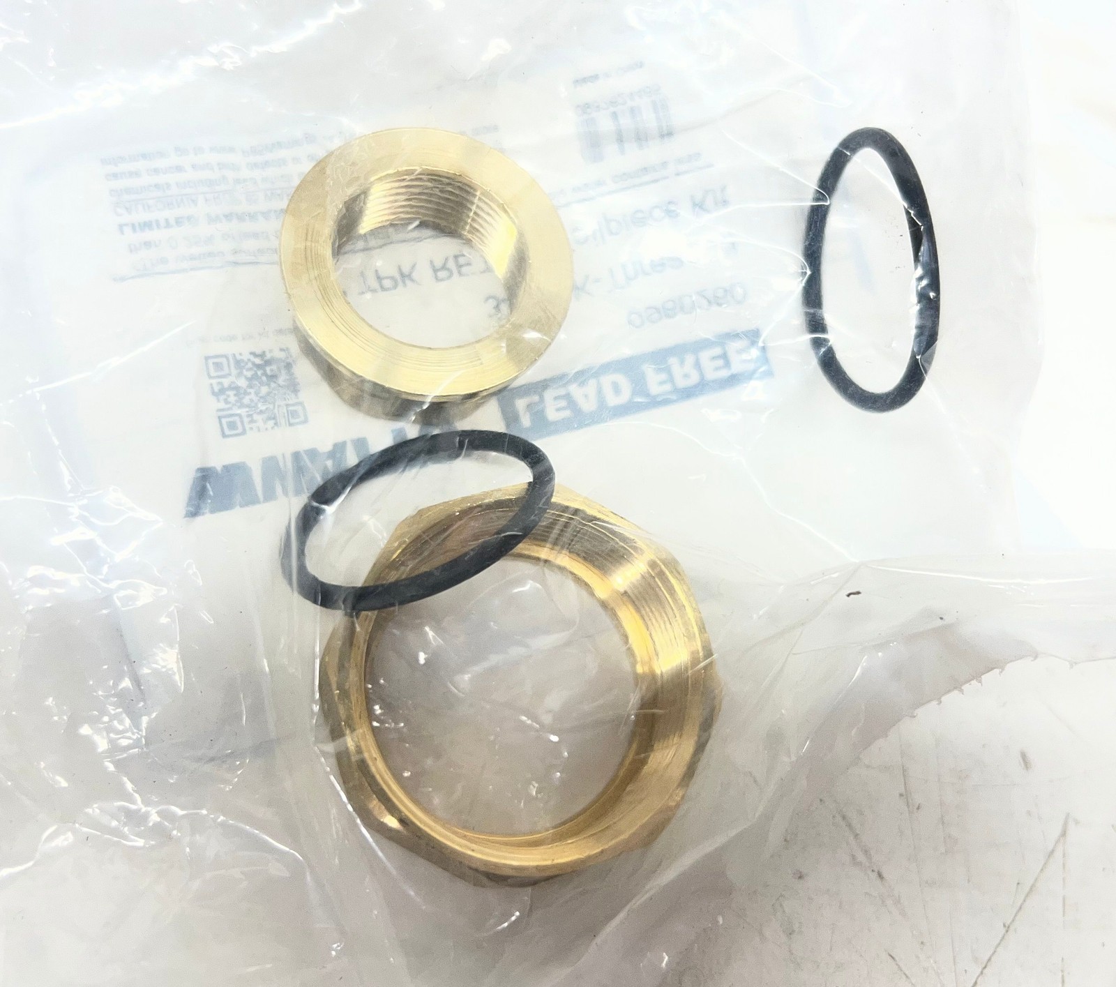 LOT OF 4 Watts 3/4 in. Brass Tailpiece Replacement Kit for 25AUB and N45B