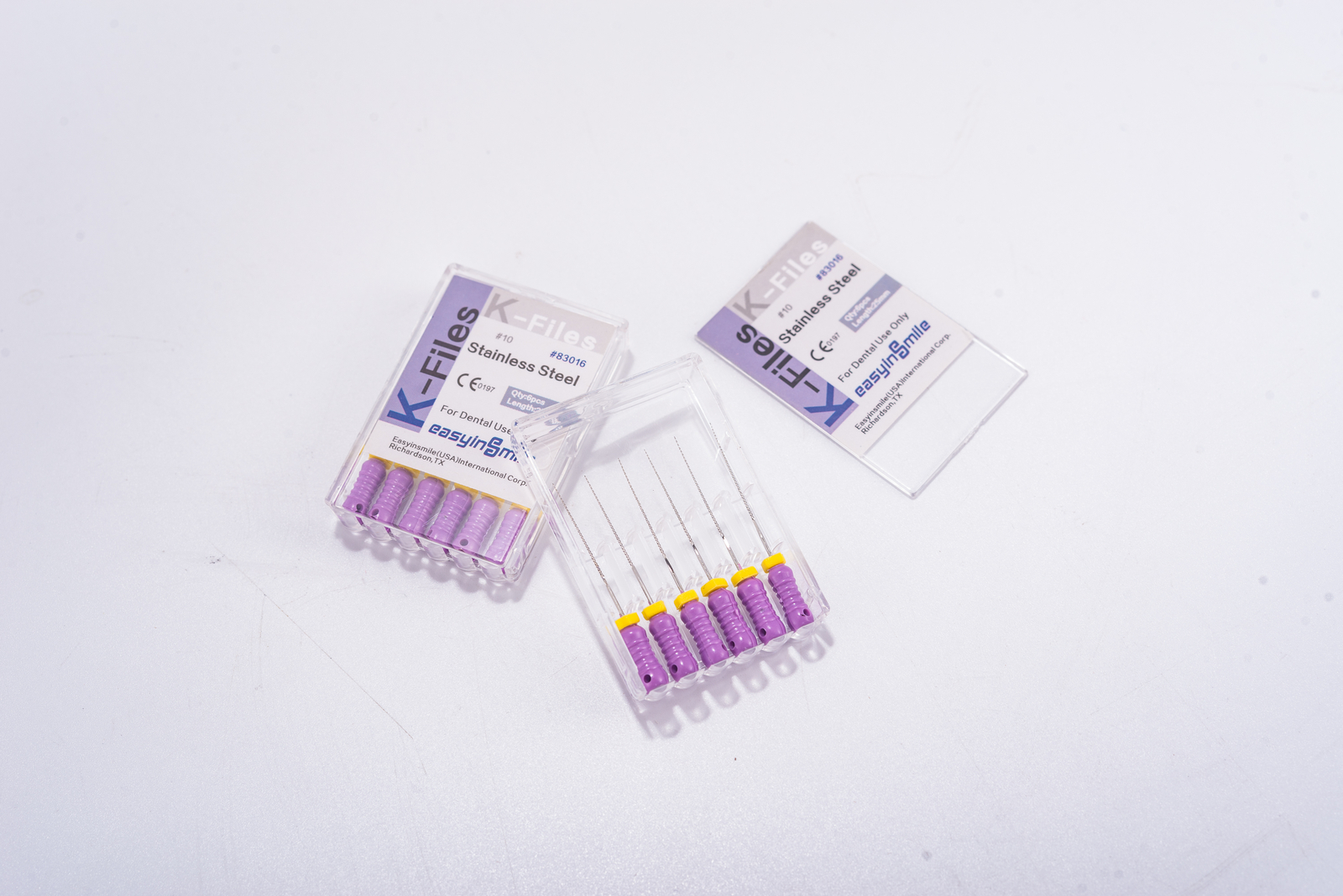 10Pks Dental K Files Endodontic Endo K-Files Root Canal #10 Hand Stainless Steel