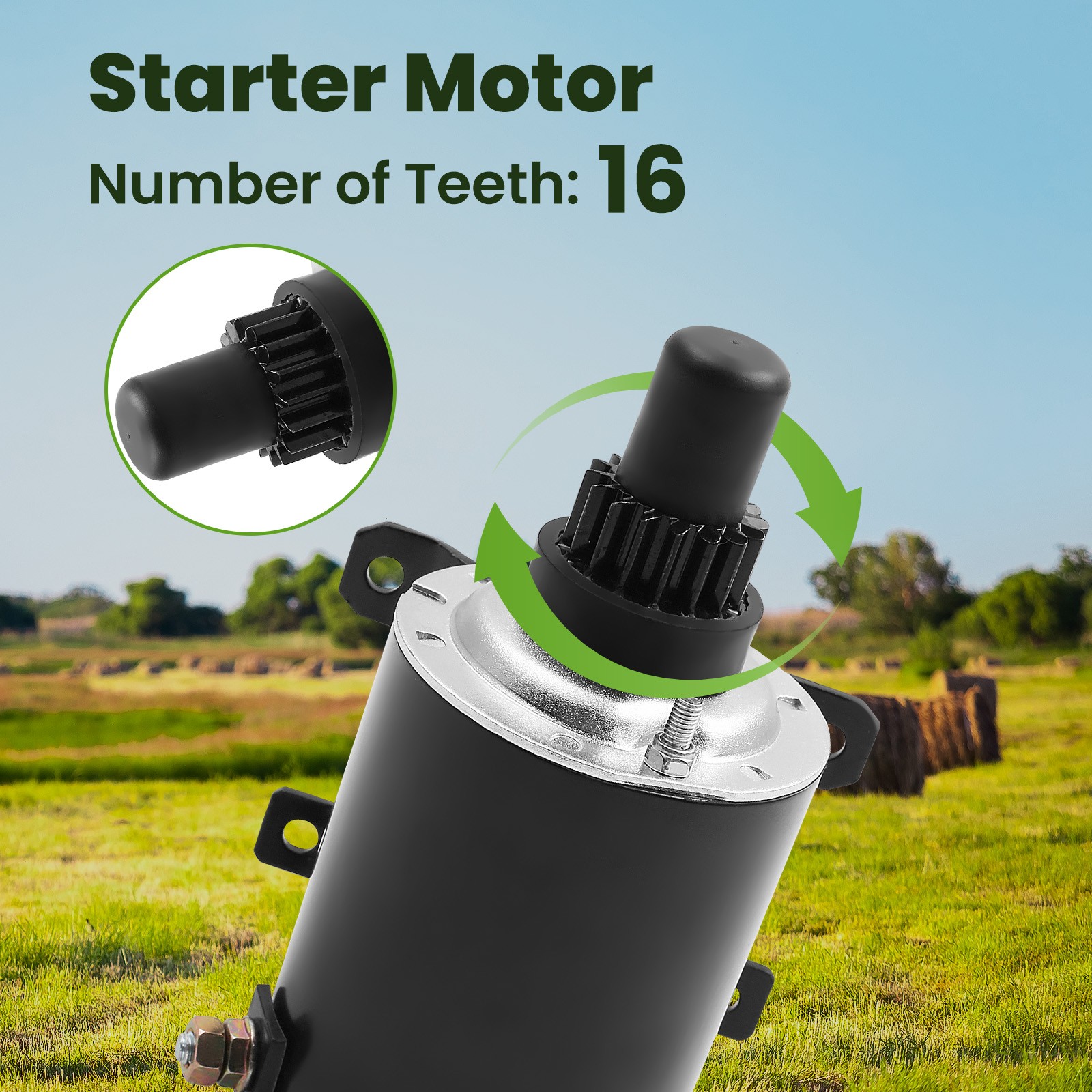 12V Starter for Tecumseh for 36680 33605 33202 35763 35876 5717340 SM57173