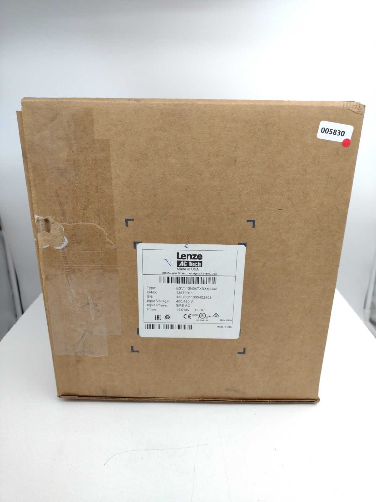 *** Lenze AC Tech ESV113N04TXB XX1J42 Frequency Inverter Drive 3 PHase 15 HP