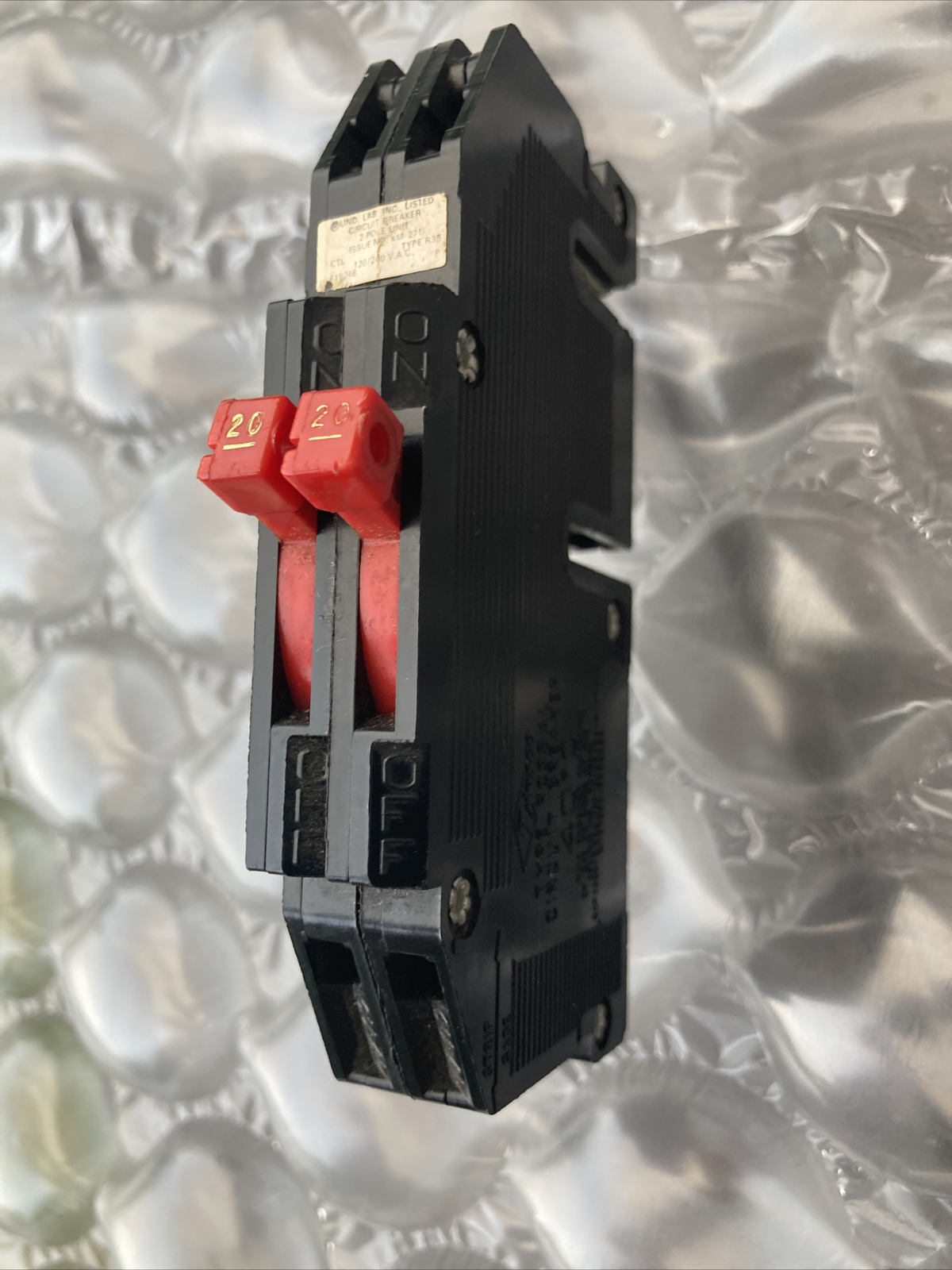 Zinsco / GTE Sylvania Twin Tandem R38-20 2p 20a/20a 120v Used warranty