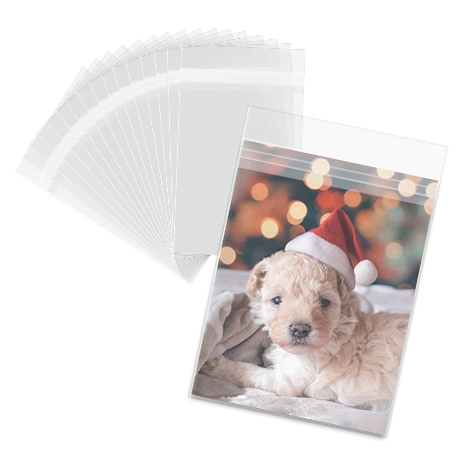 4Mil 6×9 inches Clear Resealable Self Adhesive Seal Cello Lip Tape Plastic Bags