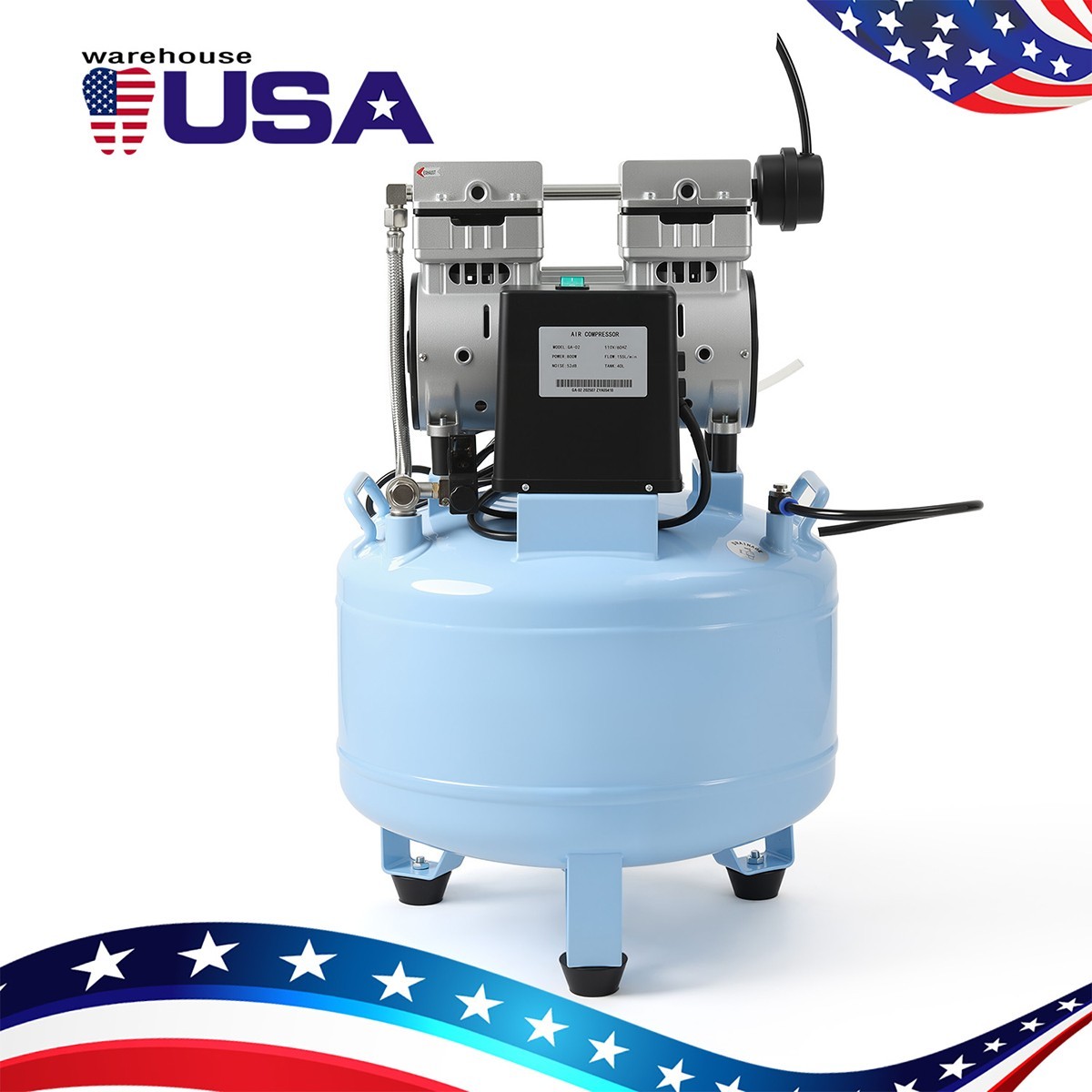 24L/40L Dental Silent Oil-Free Air Compressor Medical Pump/ Chair