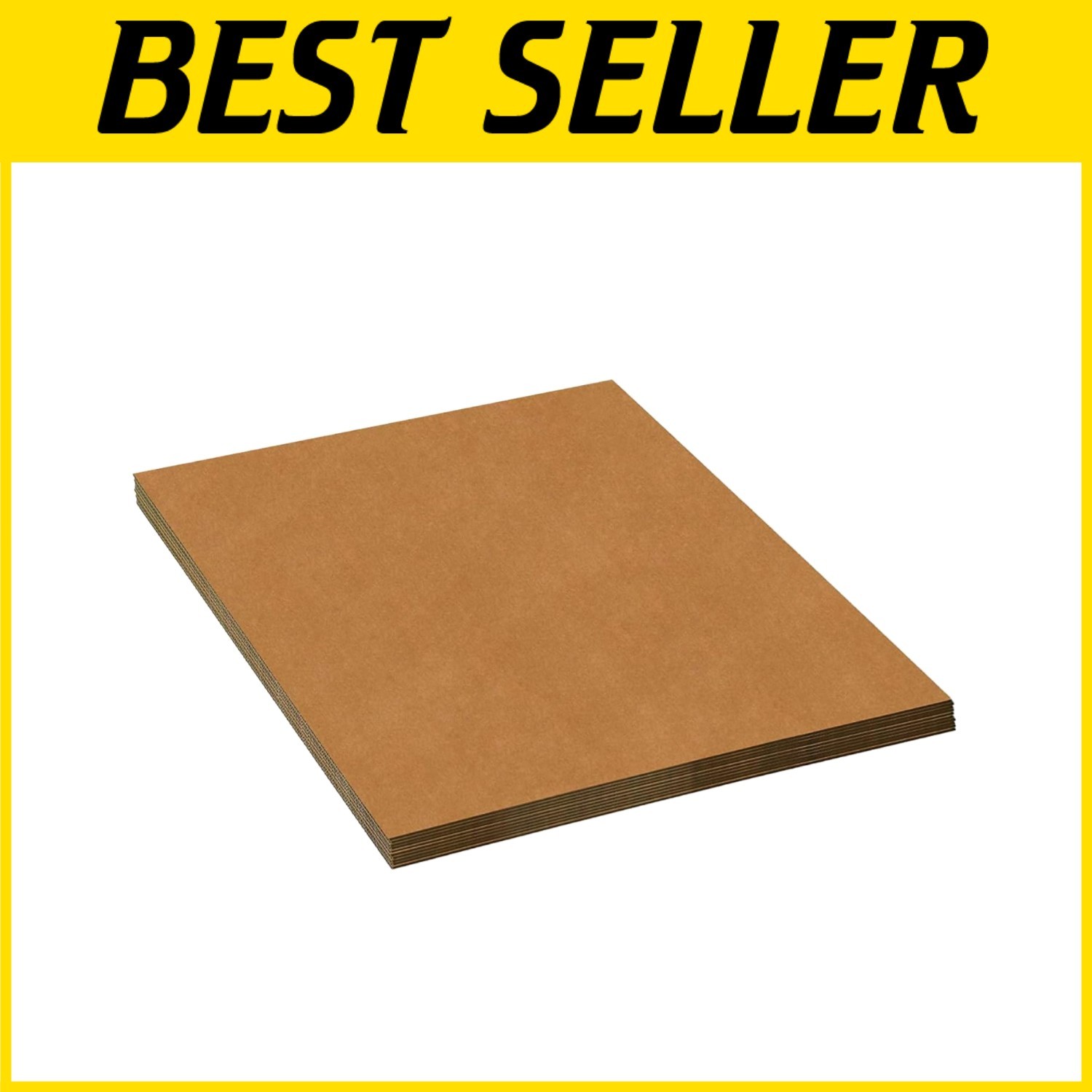 Corrugated Cardboard Sheets 15×15, 50-Pack