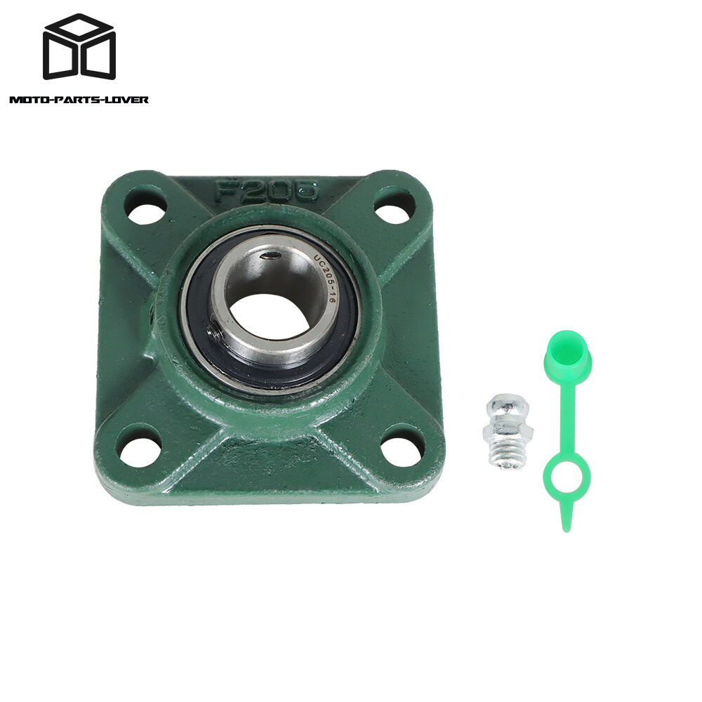 10 pcs UCF205-16 Pillow Block Flange Bearing 1″ Bore 4 Bolt Solid Base