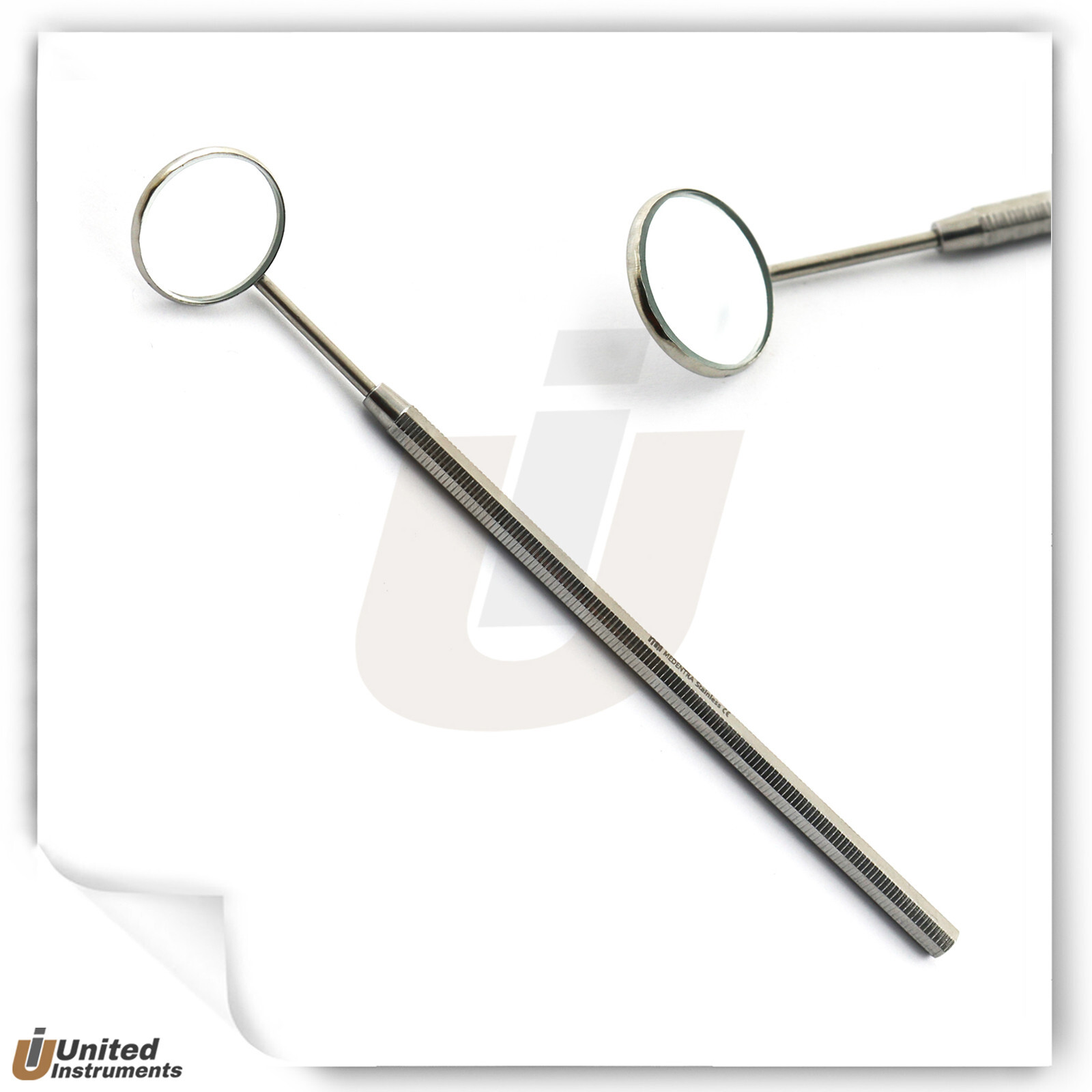 Dental Mouth Mirror Handle Inspection Teeth Oral Clean Tool With Miror #5