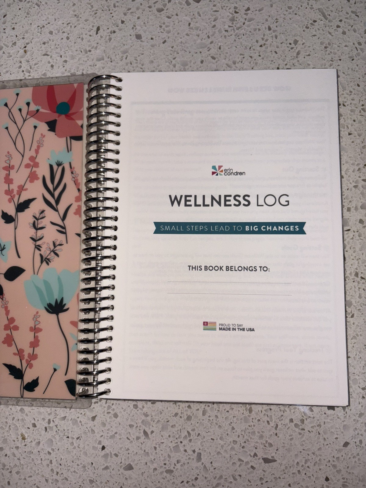 Erin Condren Coiled Daily Wellness Journal You Have What It Takes Planner