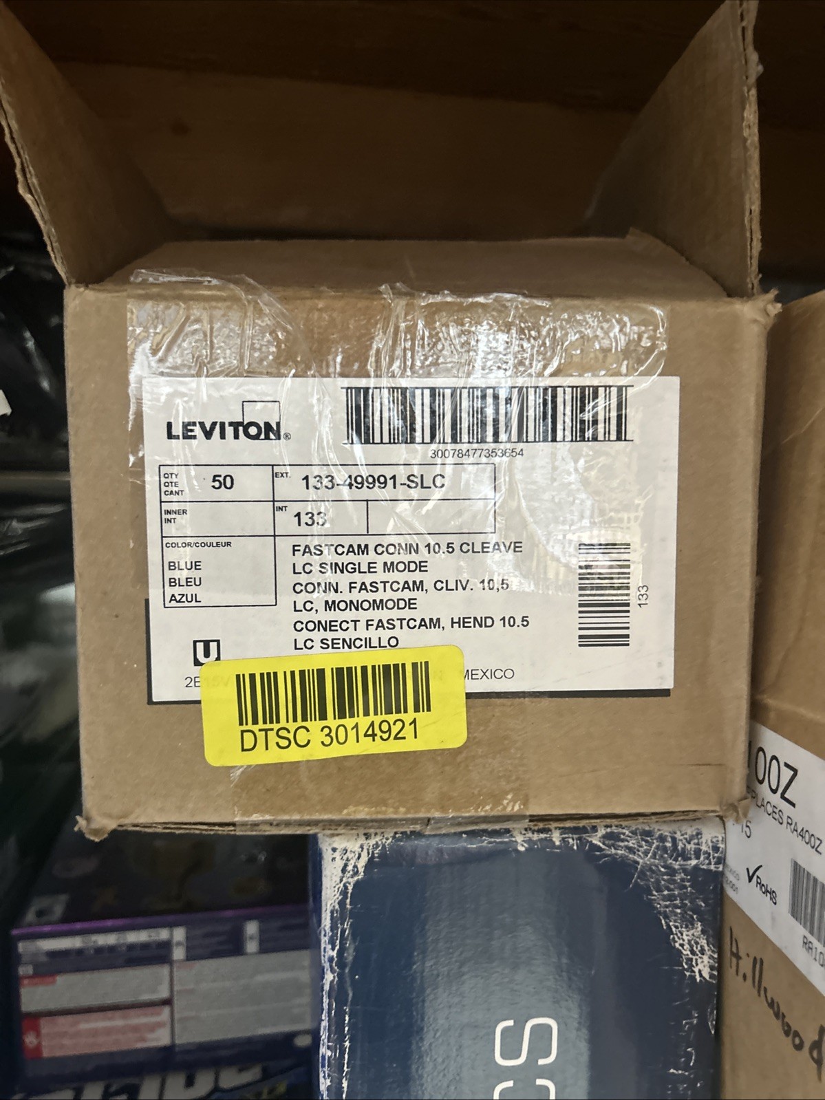 Leviton 49991-SLC FastCam LC Pre-Polished LC SM Adapter Connection