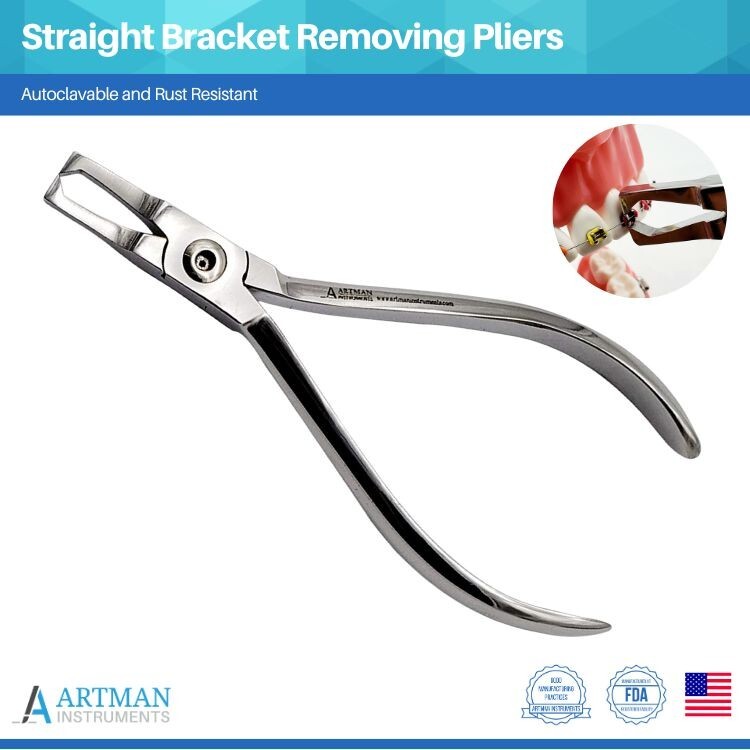 Straight Bracket Removing Pliers Dental Braces Removal Tool ARTMAN