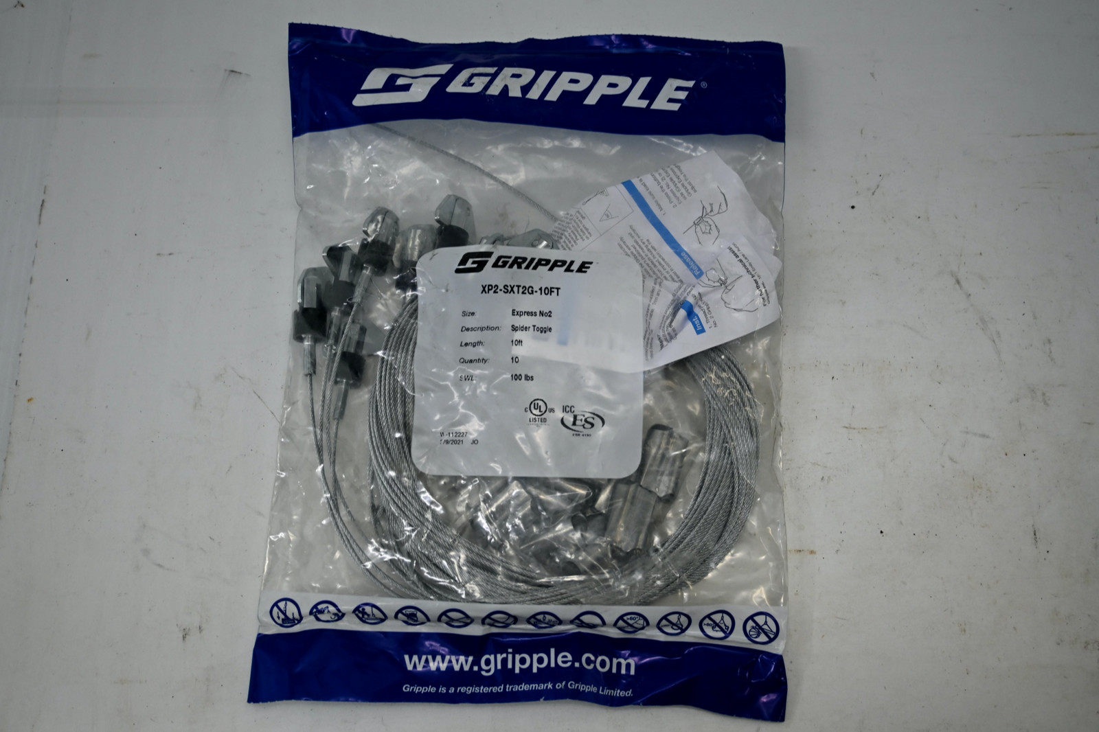 Gripple Express No2 XP2-SXT2G-10FT Spider Toggle Pack of 10 each NEW