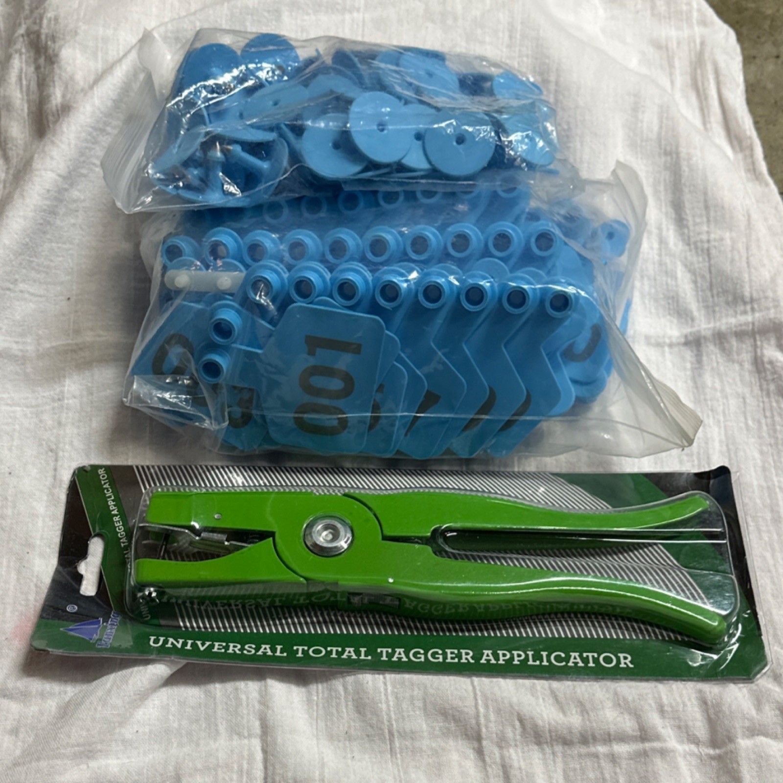 Fanxing Ear Tag Applicator FX-171 FX-172D FX-172X FX-173 w/100 Blue Tags