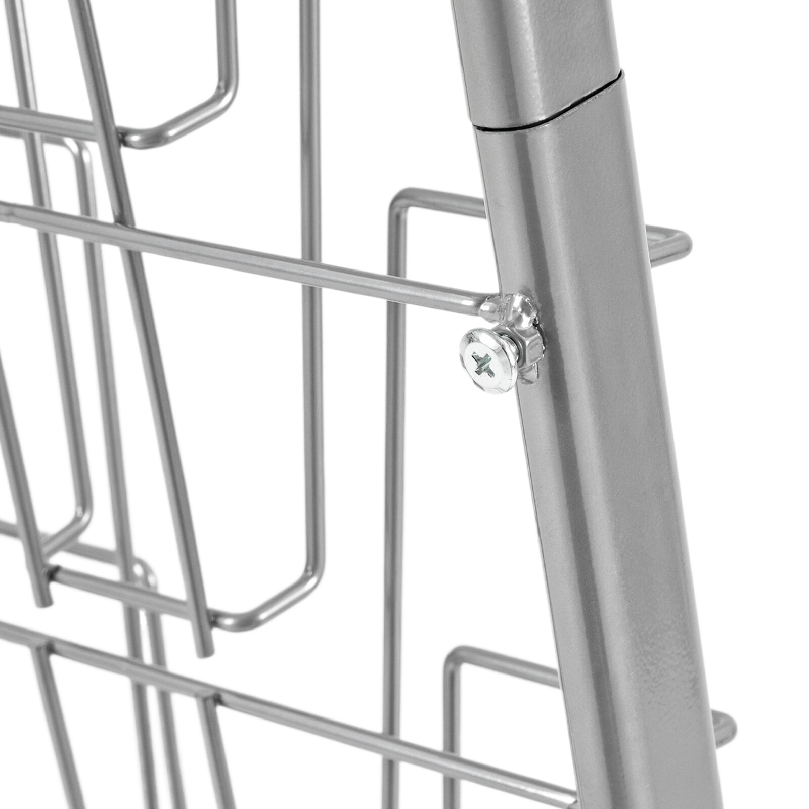 10Tier Floor Standing Literature Rack Brochure Magazine Display Holder Stand