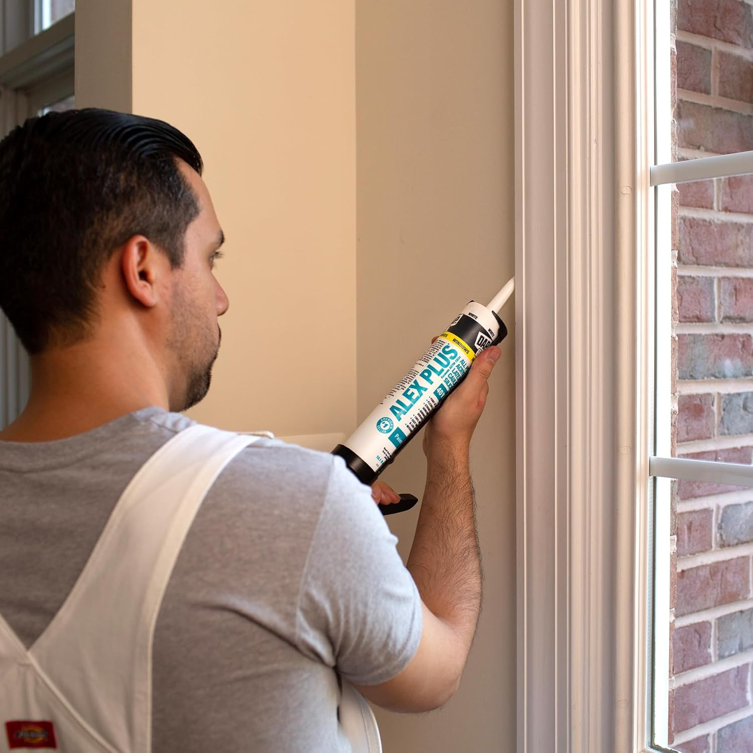 INC 18152 10.1Oz White Alex plus Acrylic Latex Caulk with Silicone