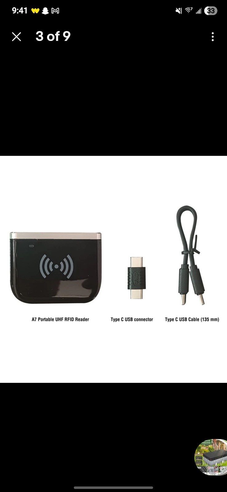 A7 Portable UHF RFID Reader Writer, 902-928 Mhz, Type-C USB & Bluetooth 5.0 I…