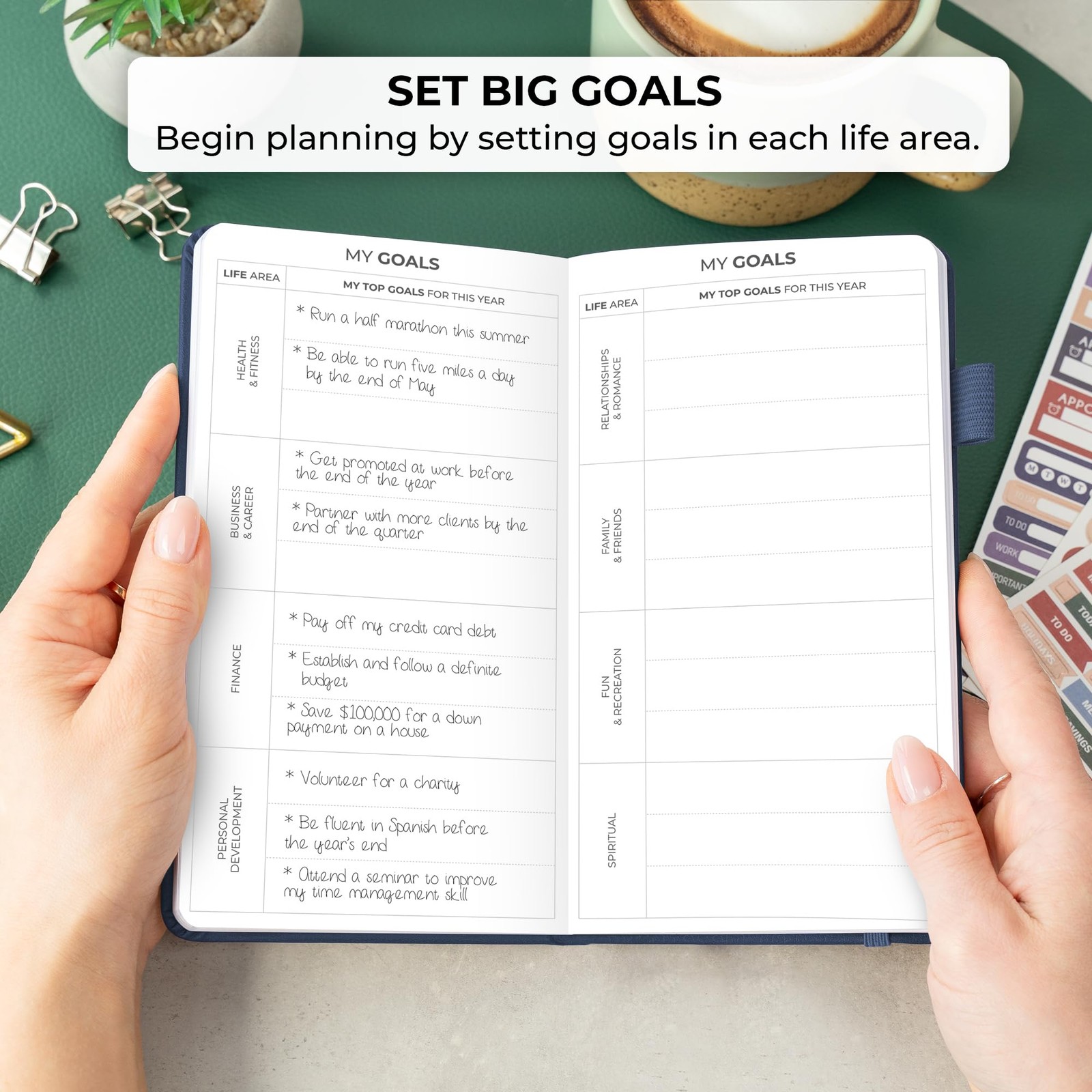 Clever Fox Pocket Planner Weekly – Undated Monthly Goal Planner and Calendar,…