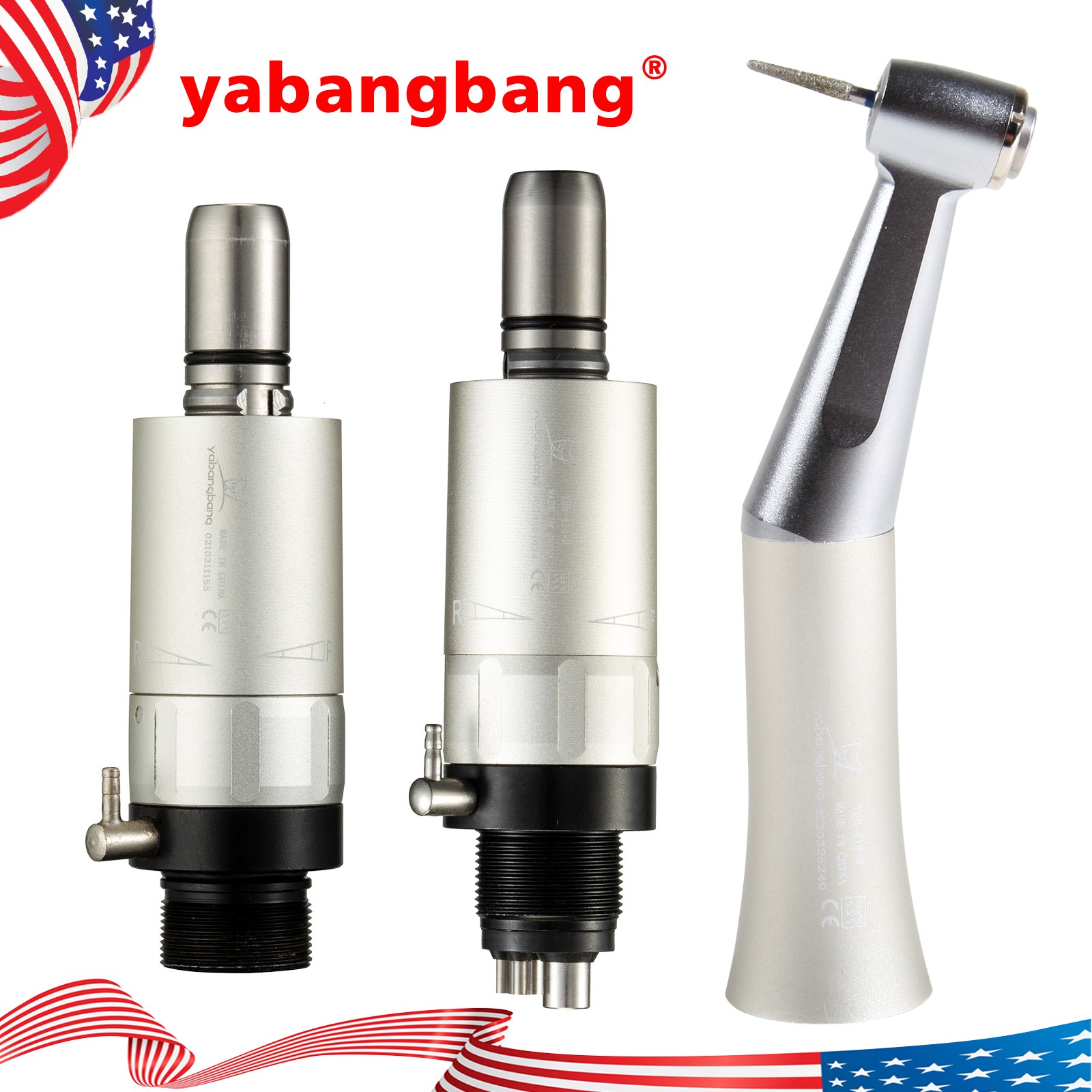 FG1.6mm Dental Slow Low Speed Contra Angle Handpiece USA Friction Grip Bur