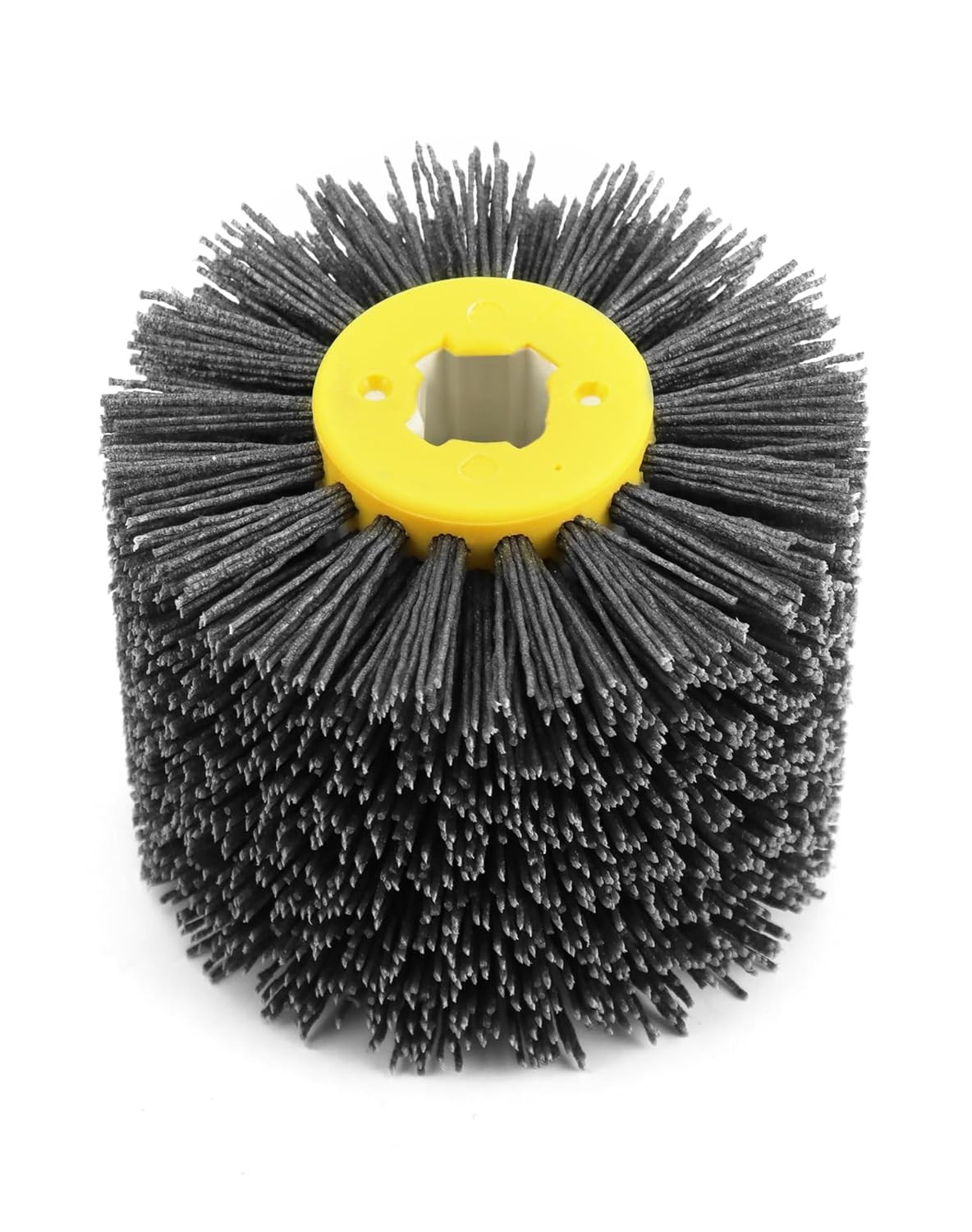 Nylon Wheel Brush 80 Grit Abrasive Drawing Wheel 120x100x19mm Burnishing