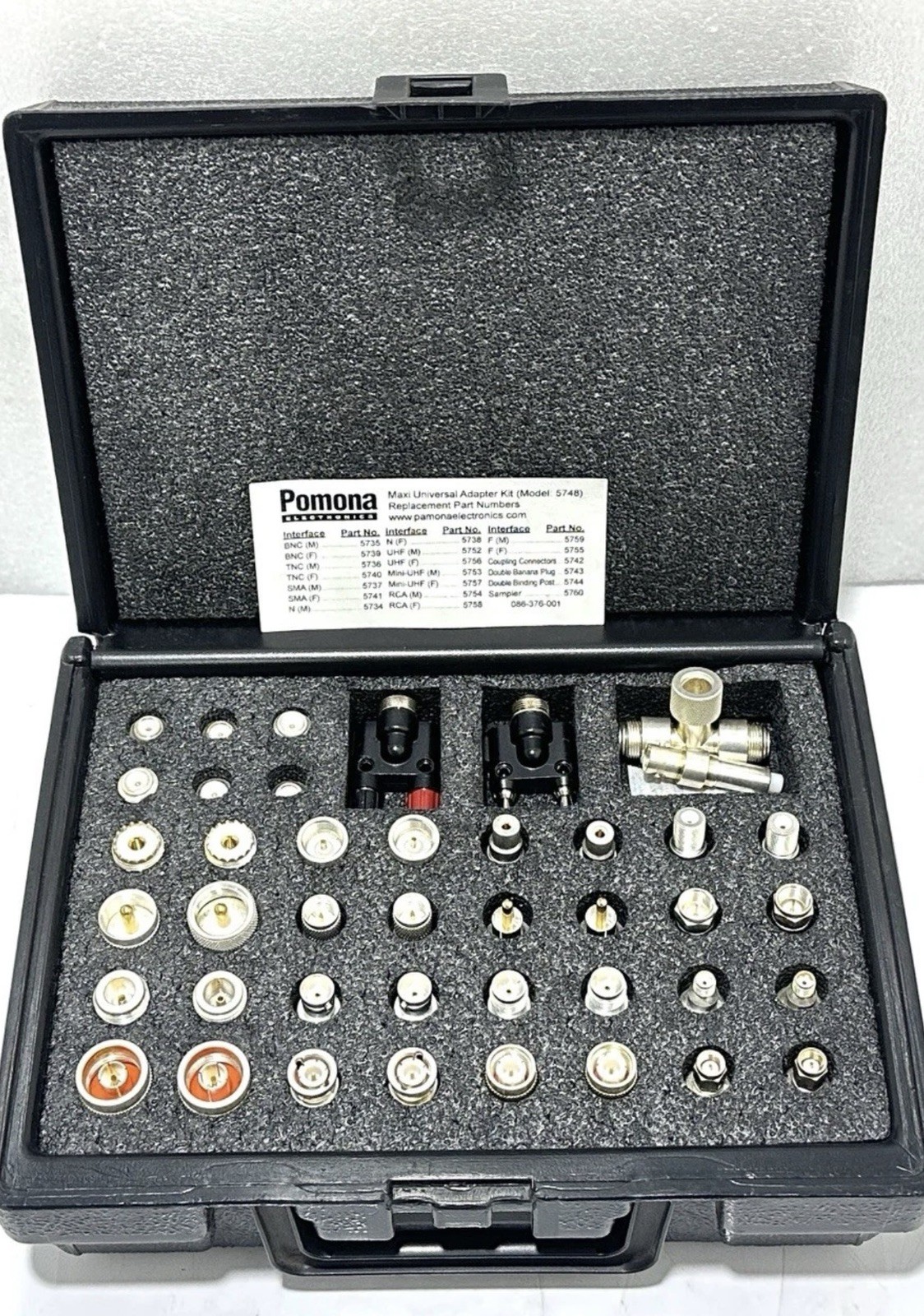Pomona Electronics 5748 Maxi Universal Adapter Kit – New