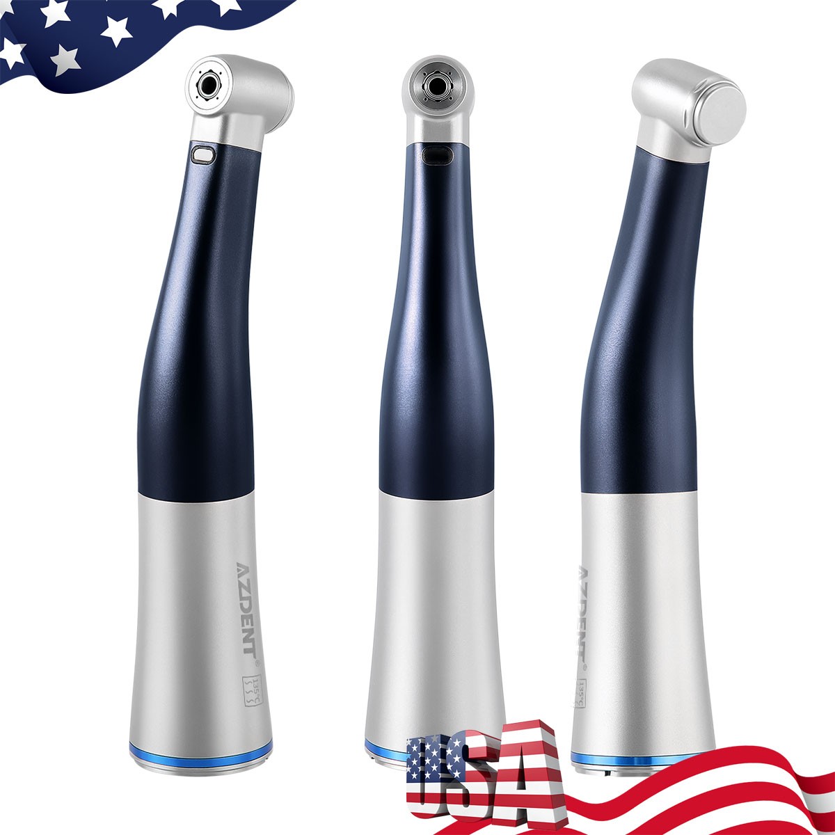 Dental LED Brushless Electric Micro Motor E-Type /1:1 LED Contra Angle Handpiece