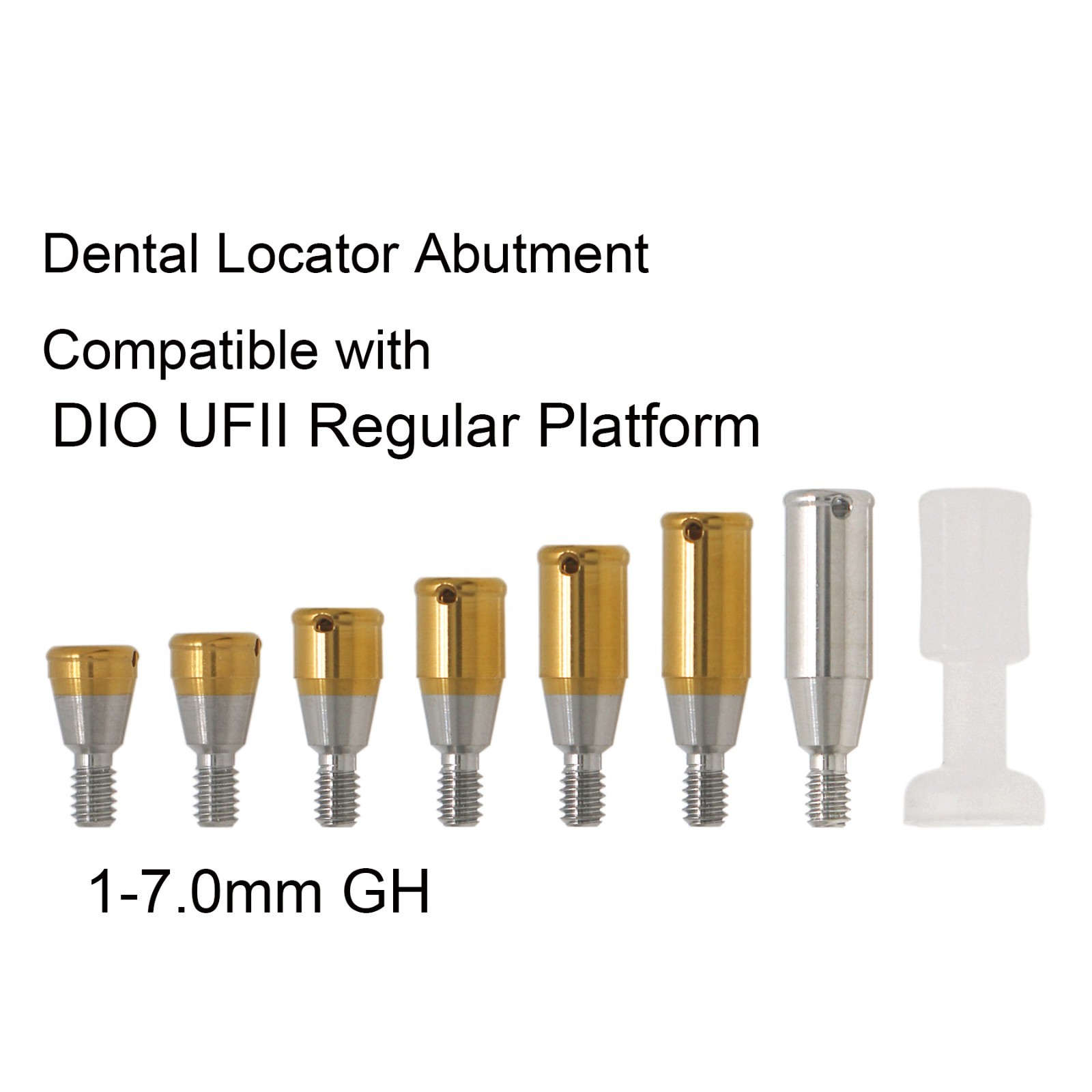 US Dental Locator/Healing Abutment Male Cap Insert for DIO UF II Regular Implant
