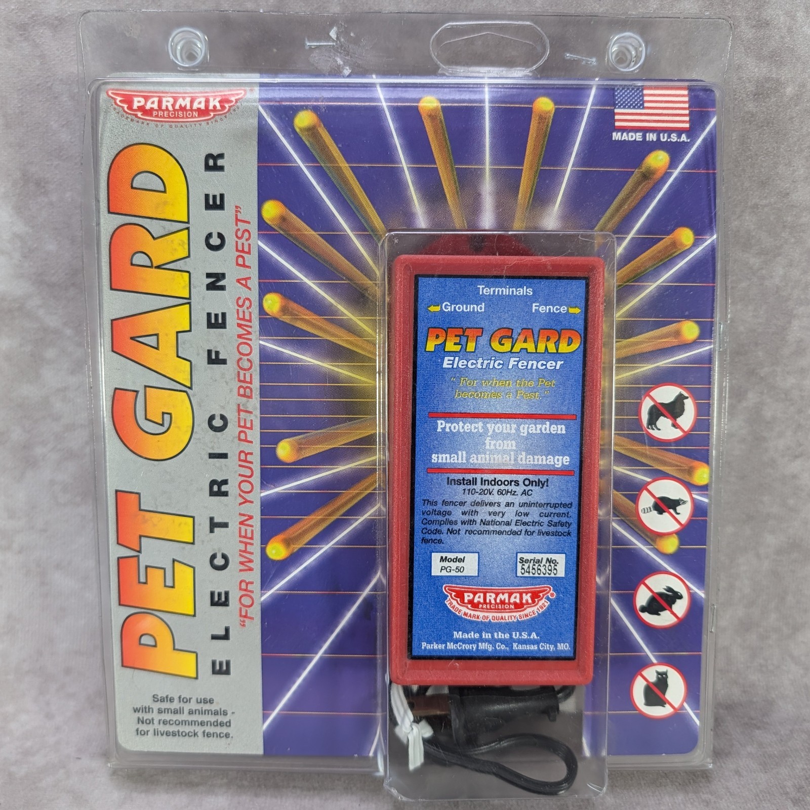 Parmak PG-50 Pet Gard Electric Fencer Small Animal Fence Charger 110V AC New USA