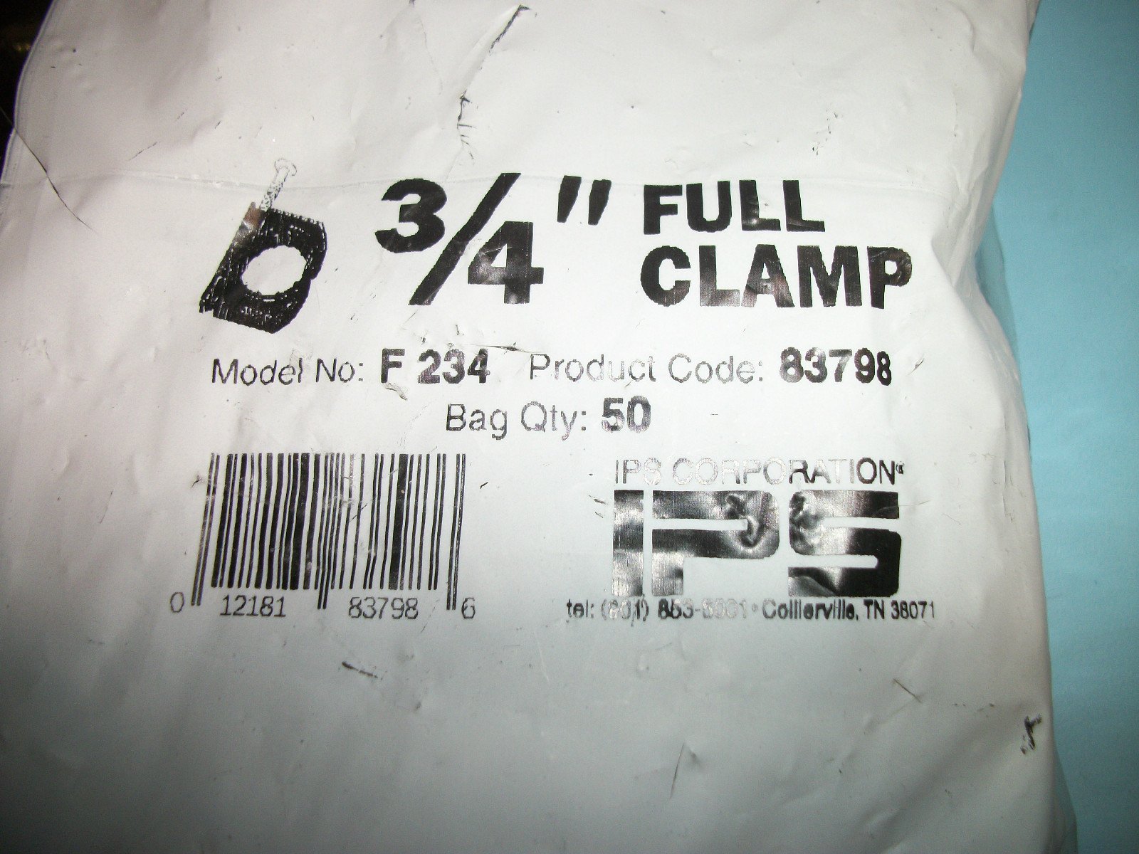 50 PCS IPS CLAMP-TITE F234 3/4 INCH 3/4″ PIPE SUPPORT HANGER PEX CPVC COPPER