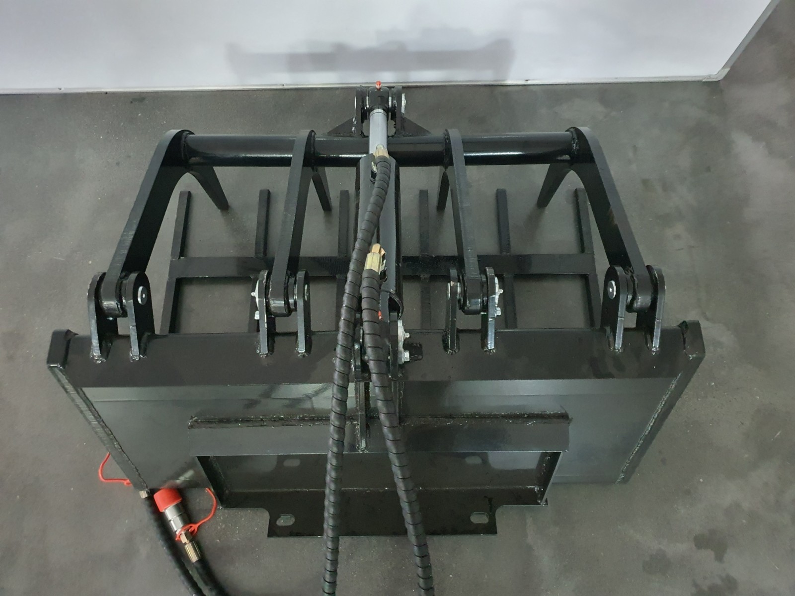 Agrotk 39in Grapple Attachment Hydrualic Wood Grabber Bucket For Mini Skid Steer