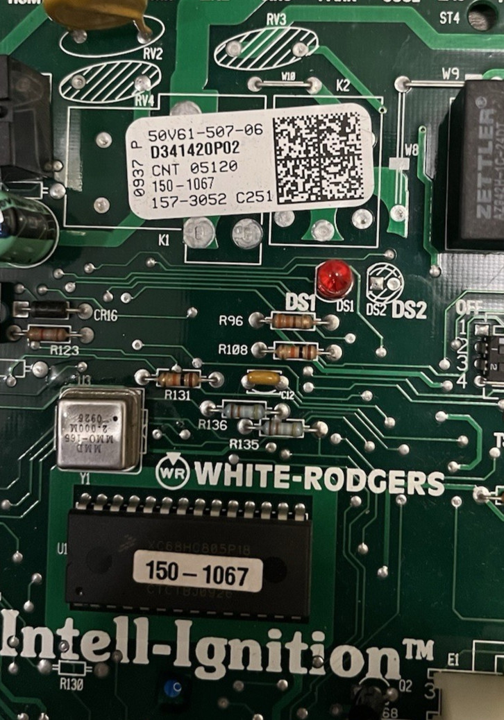 Trane White-Rodgers D341420P02 Furnace Control Board 50V61-507-06 – Tested