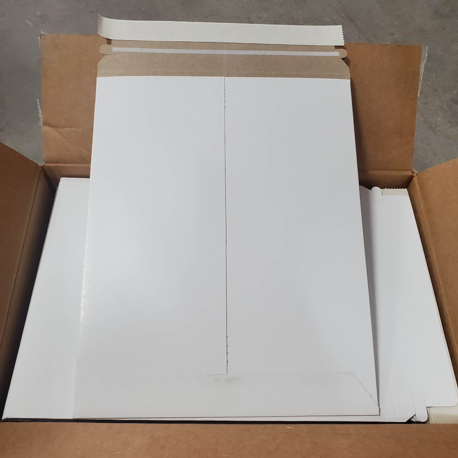 ULine StayFlats 100/case 9″ x 11 1/2″ White Self-Seal S-2215 Brand New Case