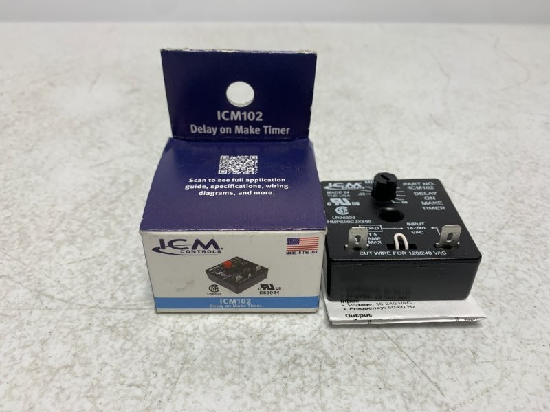 ICM Controls ICM102 Delay Timer 1.5A 18-240VAC .03-10 Min