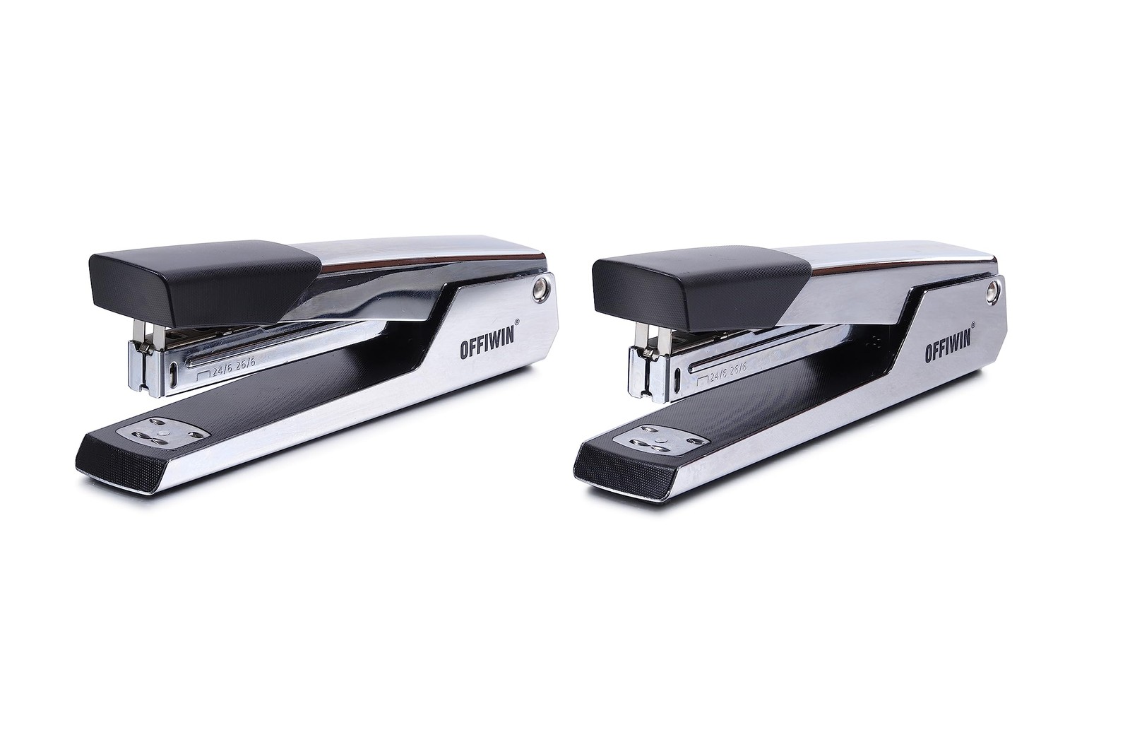 2 PCS Metal Desktop Stapler 25 Sheet Capacity Portable 6.70×1.38×2.36 Inch