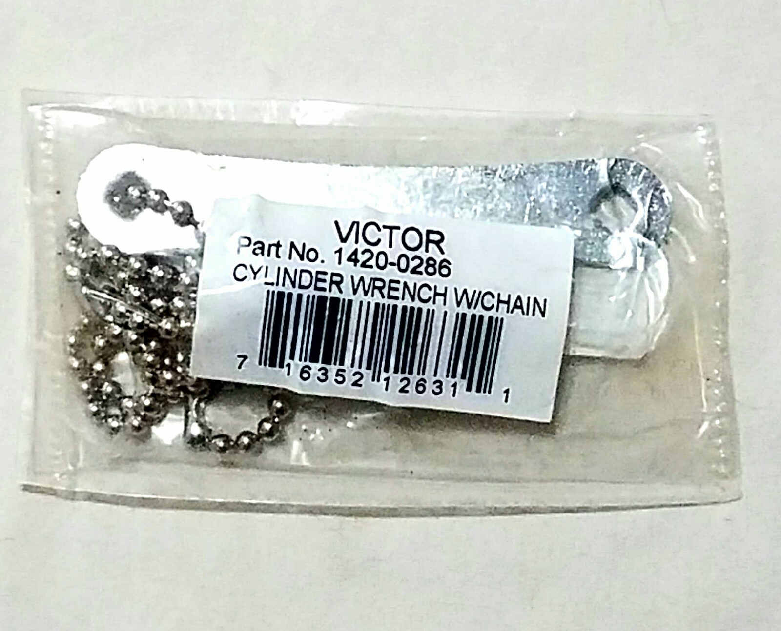 Victor Acetylene Tank Cylinder Wrench B & MC SIZE 3/16″ Square & Chain Welding