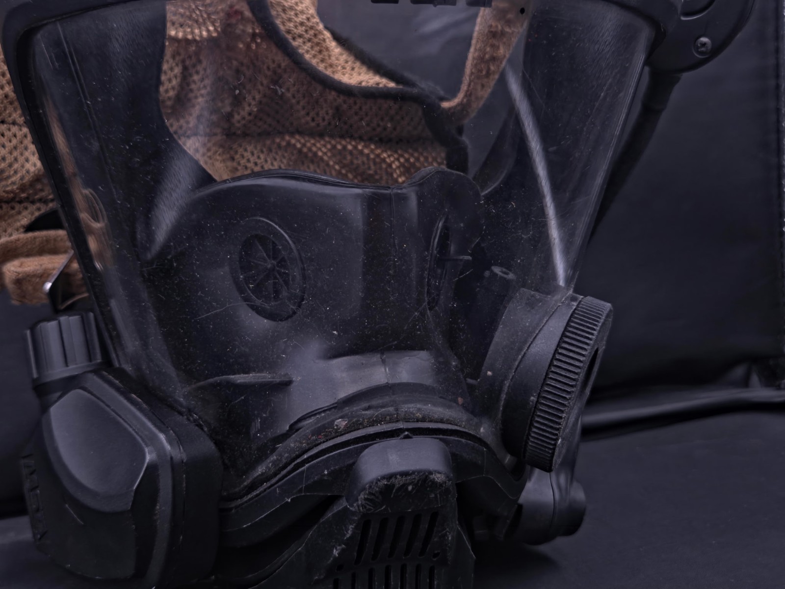 MSA Ultra Elite Full Face Respirator Mask Medium Comms Mic Untested Parts Repair