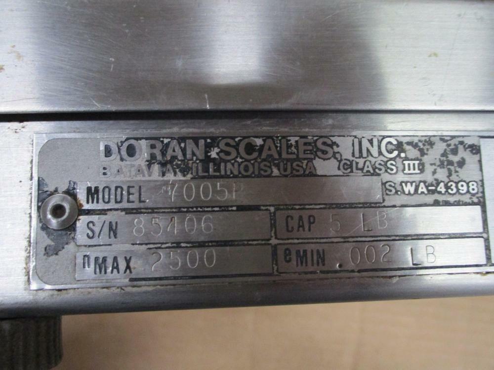 Doran Scales 8000M Stainless Steel Digital Scale 7005 P Base