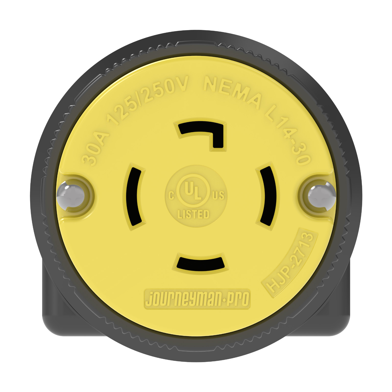 Journeyman Pro 2713 L1430R 30A Twist Locking Female Connector Receptacle 4 Prong