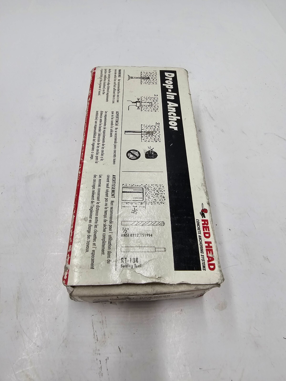 (QTY 50) ITW Ramset/Red Head RM-38 3/8″-16 Multi-Set Drop-In Anchor