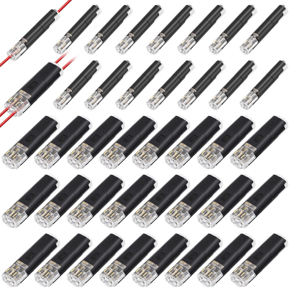 160PC Plug-In Quick Wire Connector Kit 1-Pin 2-Pin Reusable Clamp Terminal Block