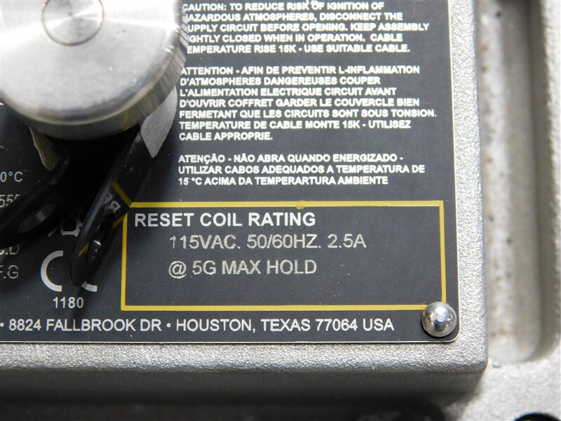 USED Metrix 5550-111-120 Vibration Switch 480VAC Max. 15A/250VDC Max. 1/4A 1/8HP