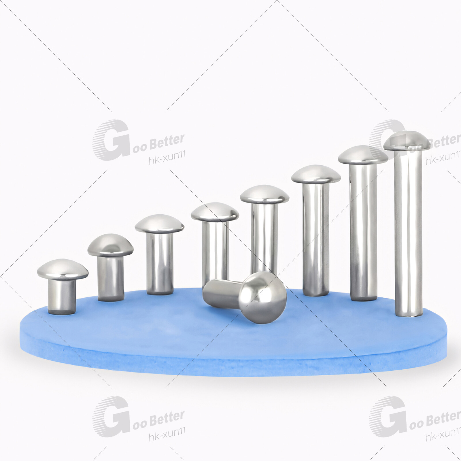 Solid Aluminium Button / Dome Round Head Rivets DIN 660 M2 M2.5 M3 M4