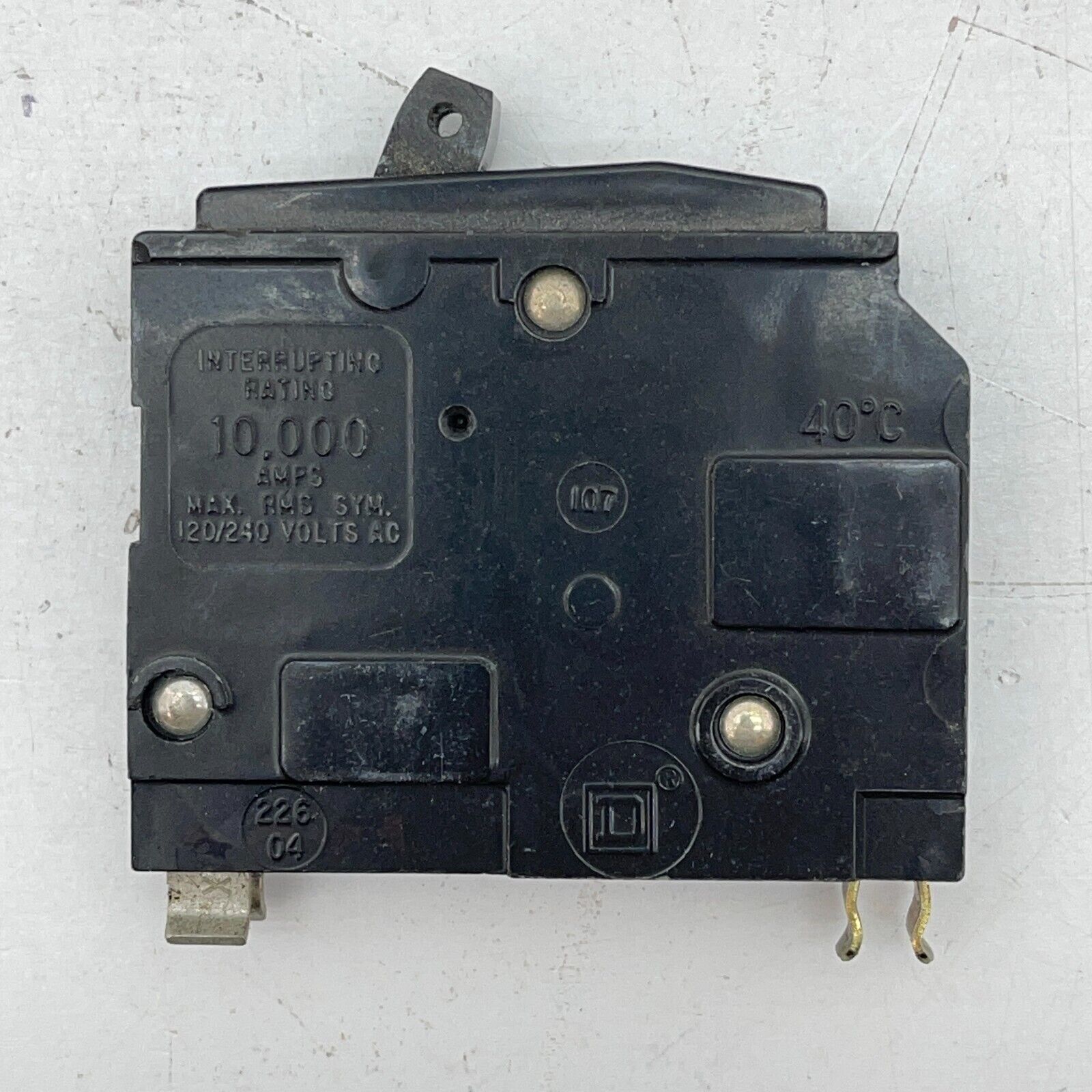 Square D QO110 – Molded Case Circuit Breaker Plug-in – 10A -1 Pole – 240 Volt
