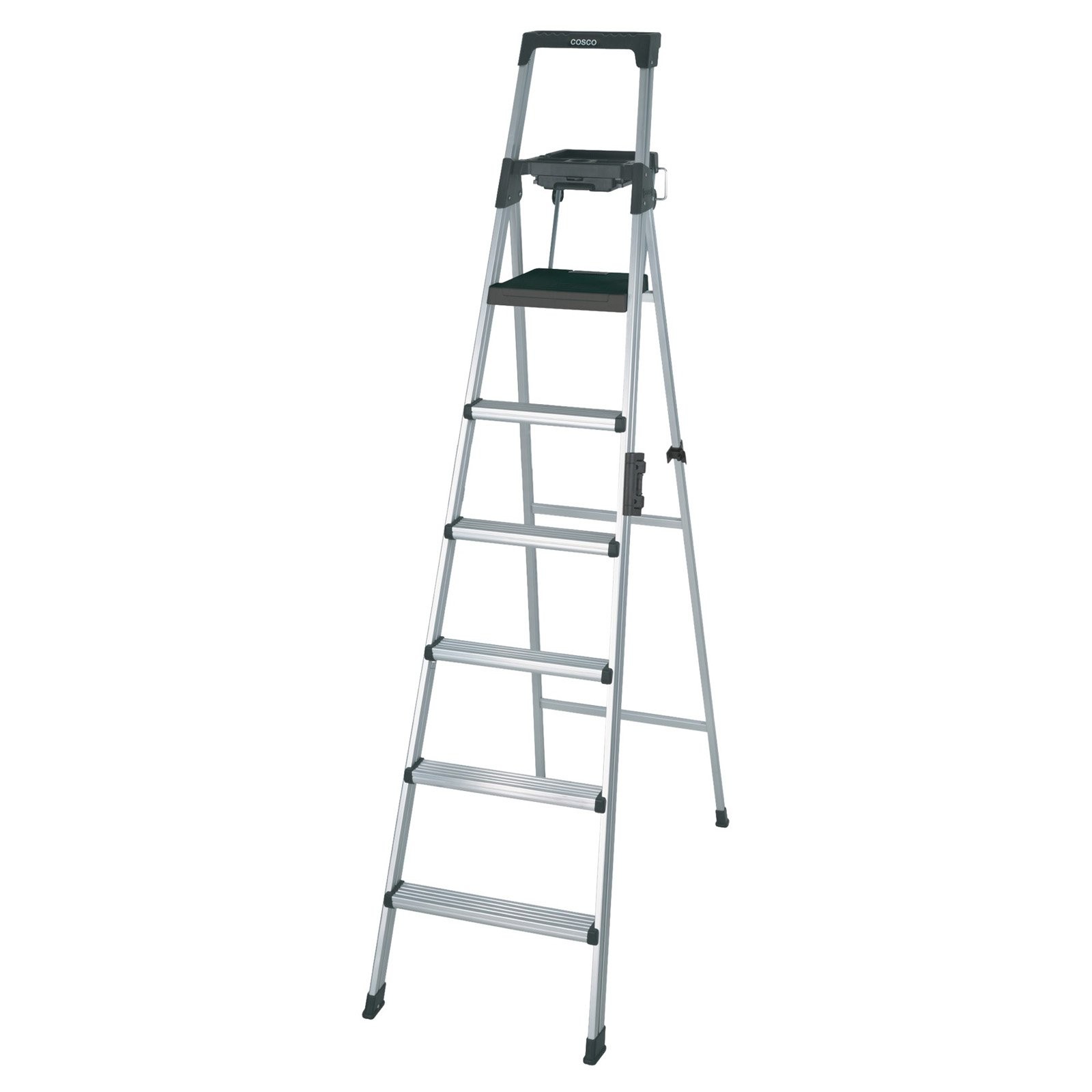 Cosco 2081AABLD 8 Ft. Signature Series Aluminum Folding Step Ladder 300 Lb. Type
