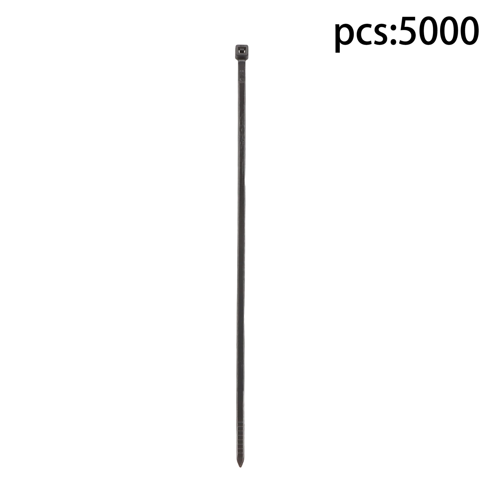 8″ Zip Ties 5000 Pack 40lb Tensile Uv Resistant Cable Ties 0.14″ Wide Black