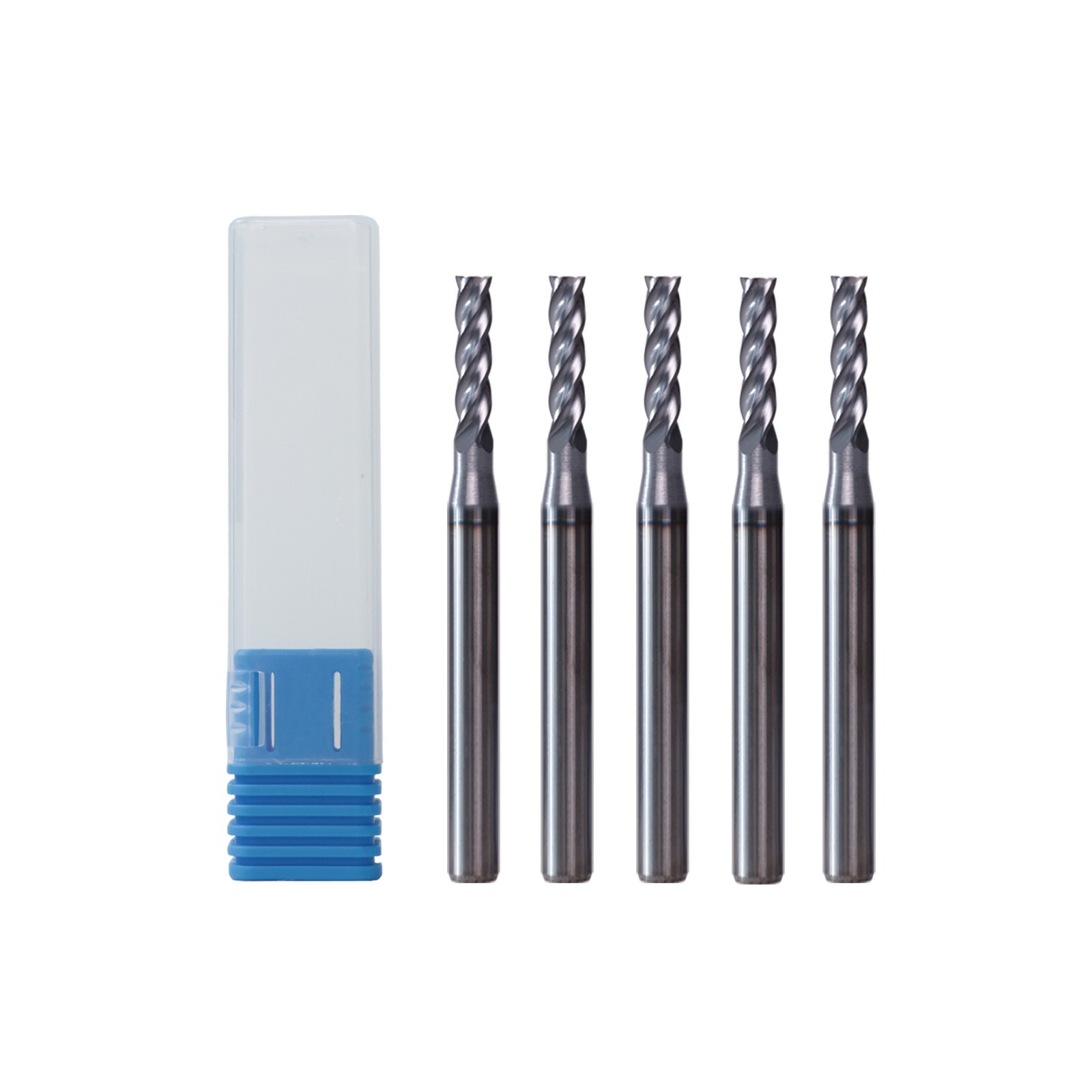 5 PCS 4 Flute 1/16″ Carbide End Mill 1-1/2″ Overall Length -AlTiN Coated NEW