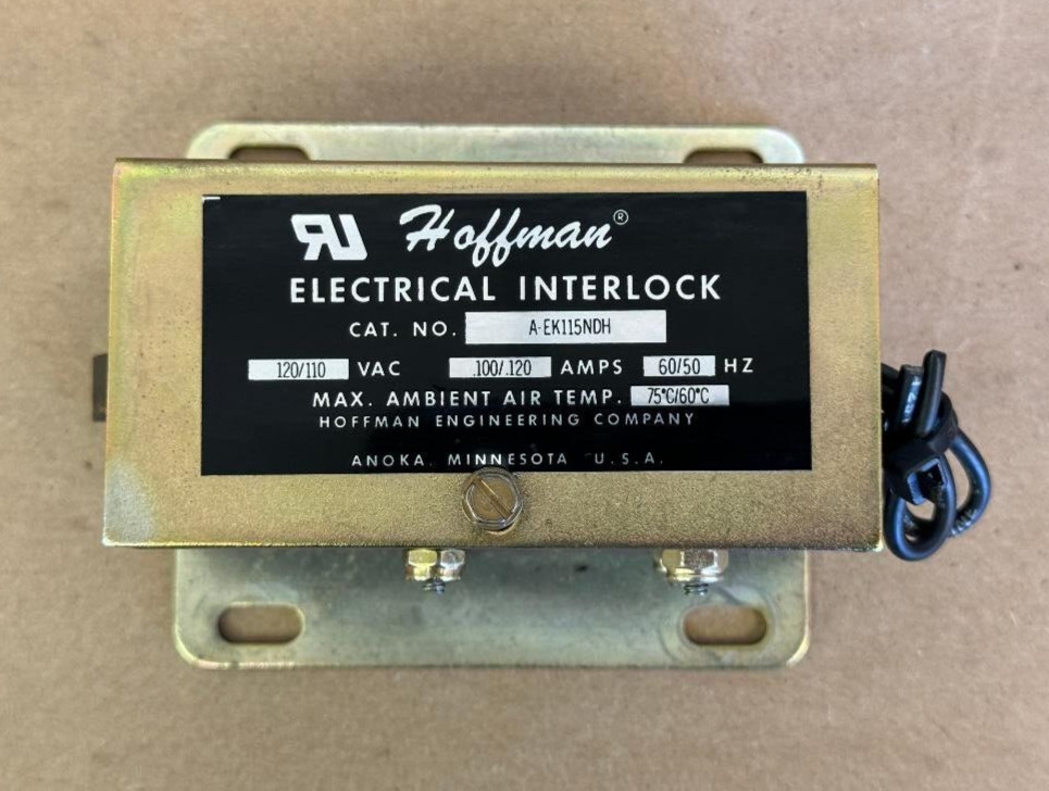 HOFFMAN ELECTRICAL INTERLOCK C/N A-EK115NDH 120/110VAC