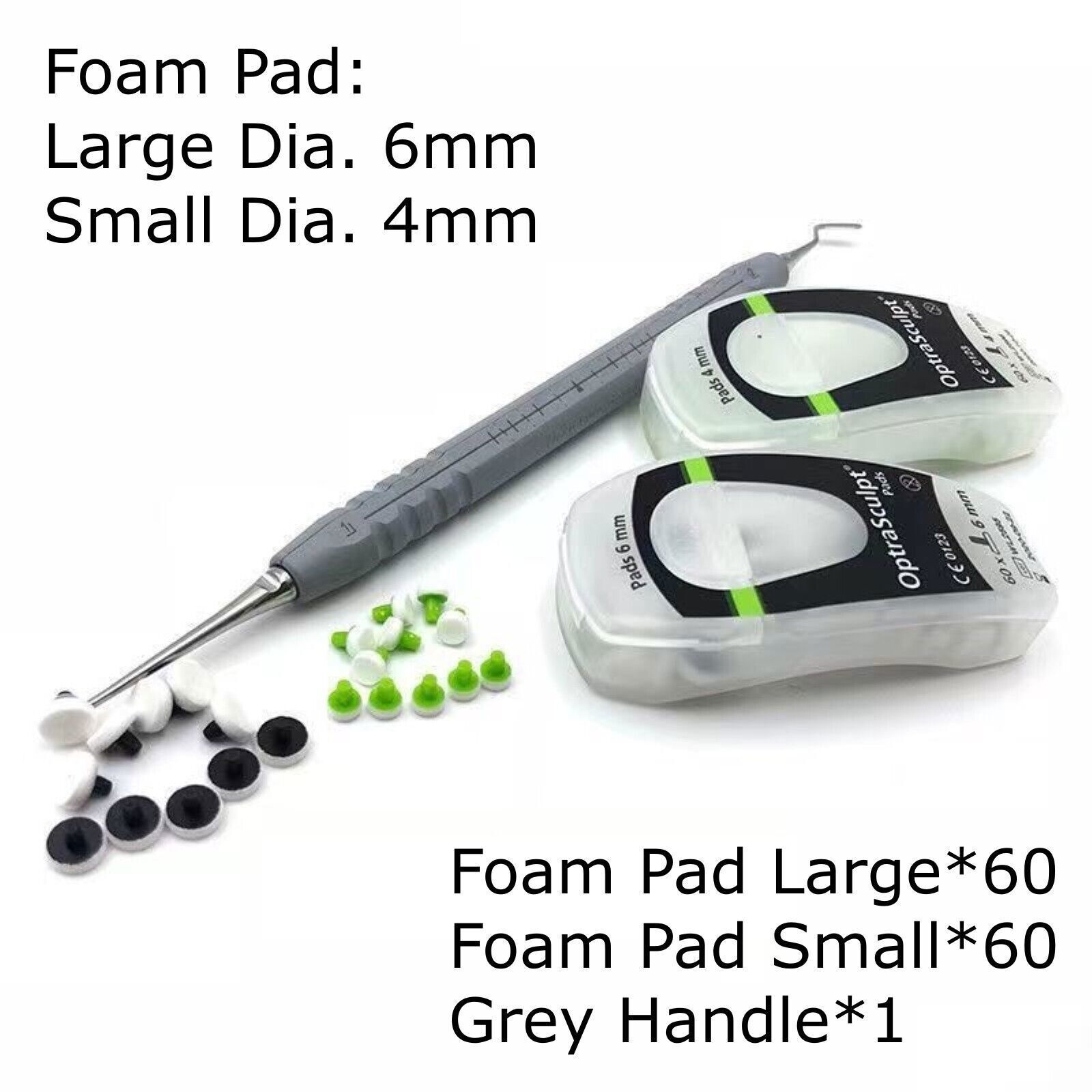 Dental Foam Pads Kit Veneer Composite Resin Filling Spatula Handle Optrasculpt