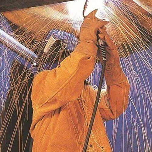 Leather Welding Work Jacket Split Welder Jacket Clothes For Men Women XXXL Size