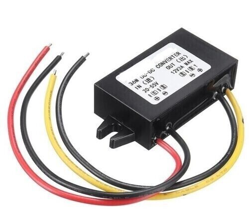 DC to DC Step Down Voltage Converter 20V-55V 24V 36V 48V to 12 volt out / 12V 3A