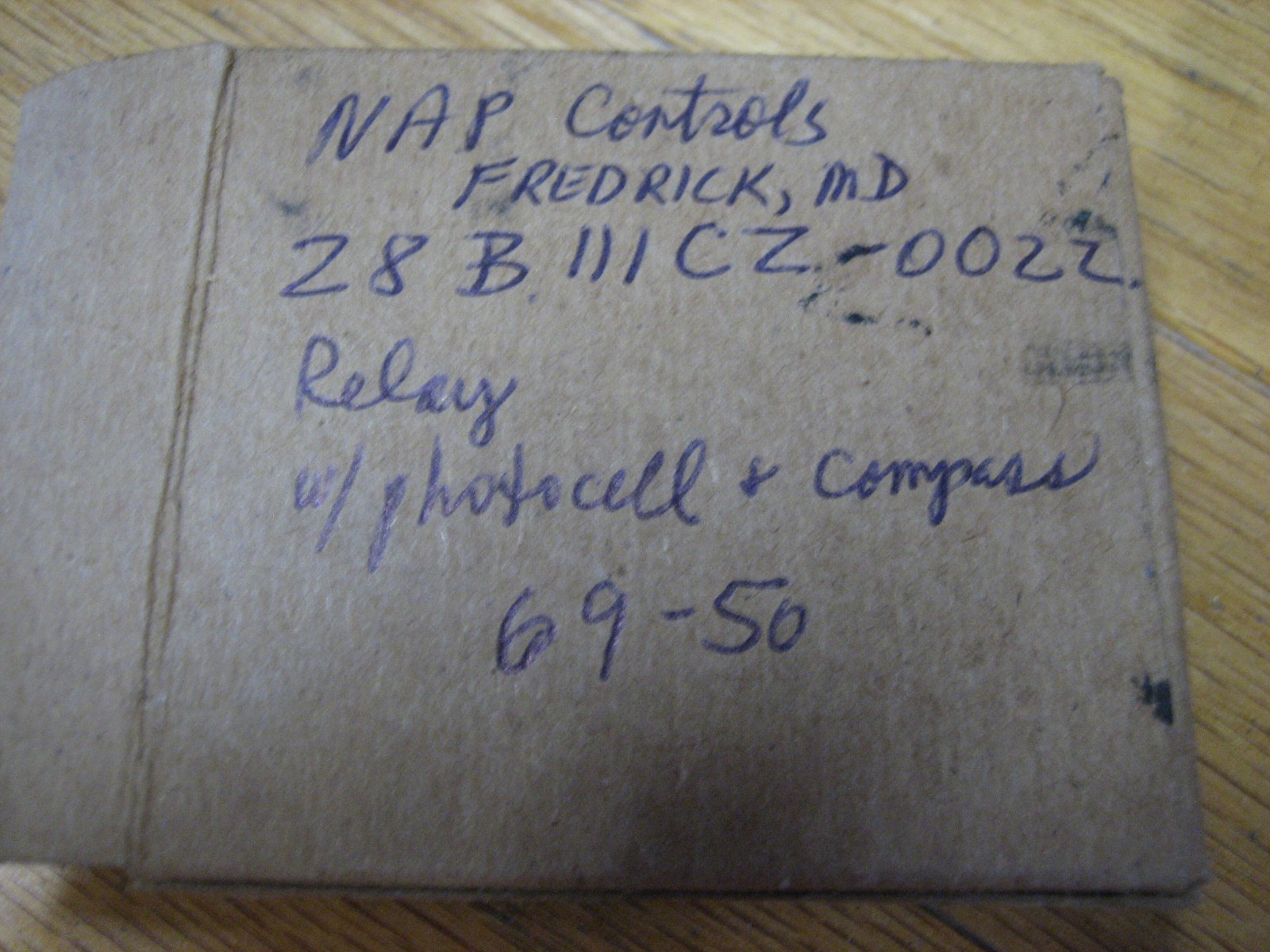 NAP Controls; 28B111CZ-0022 Relay 69-50