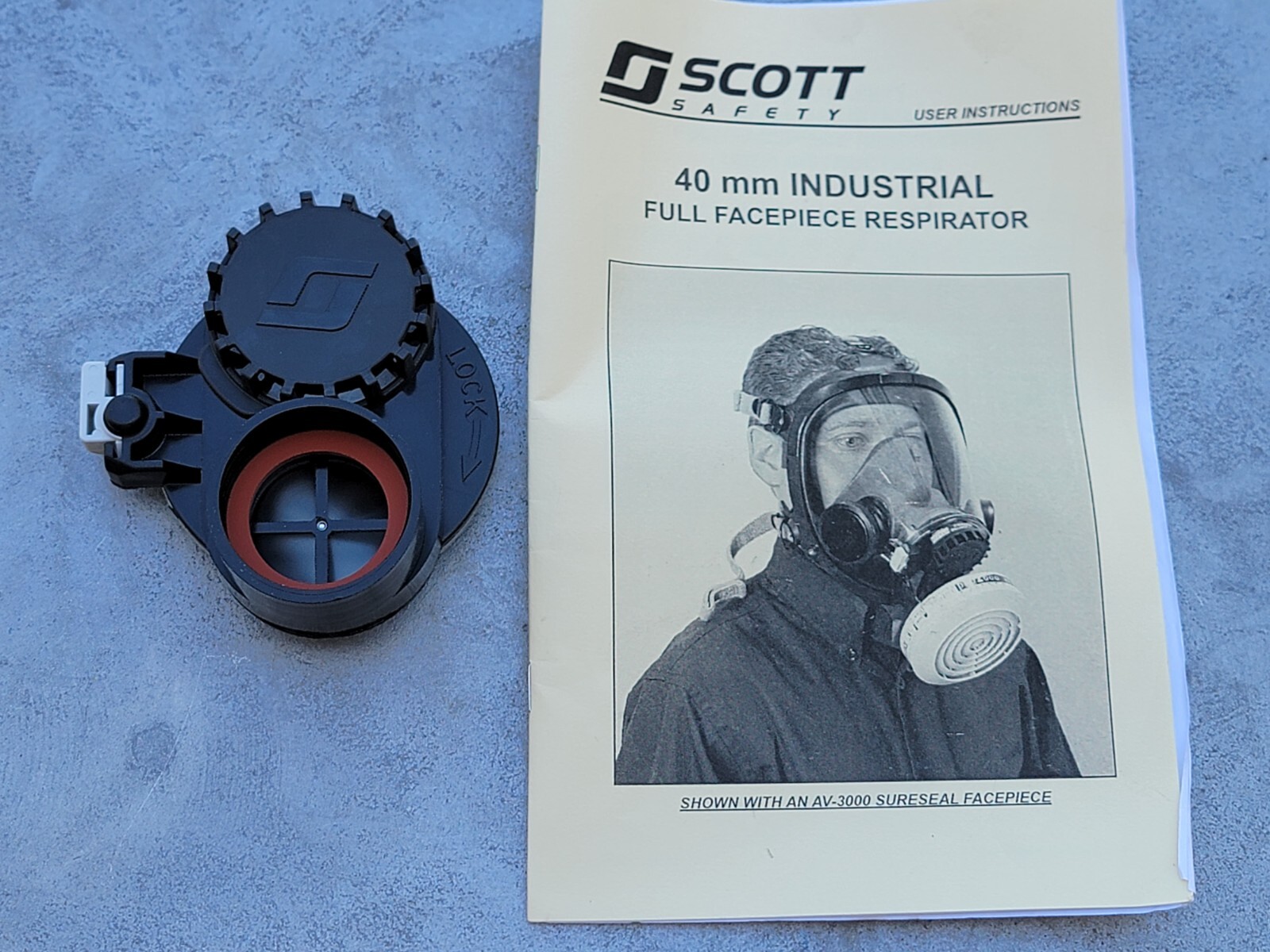 SCOTT 40 mm MASK ADAPTER PART # 805059-01 – For AV-2000 AV-3000 Gas Masks